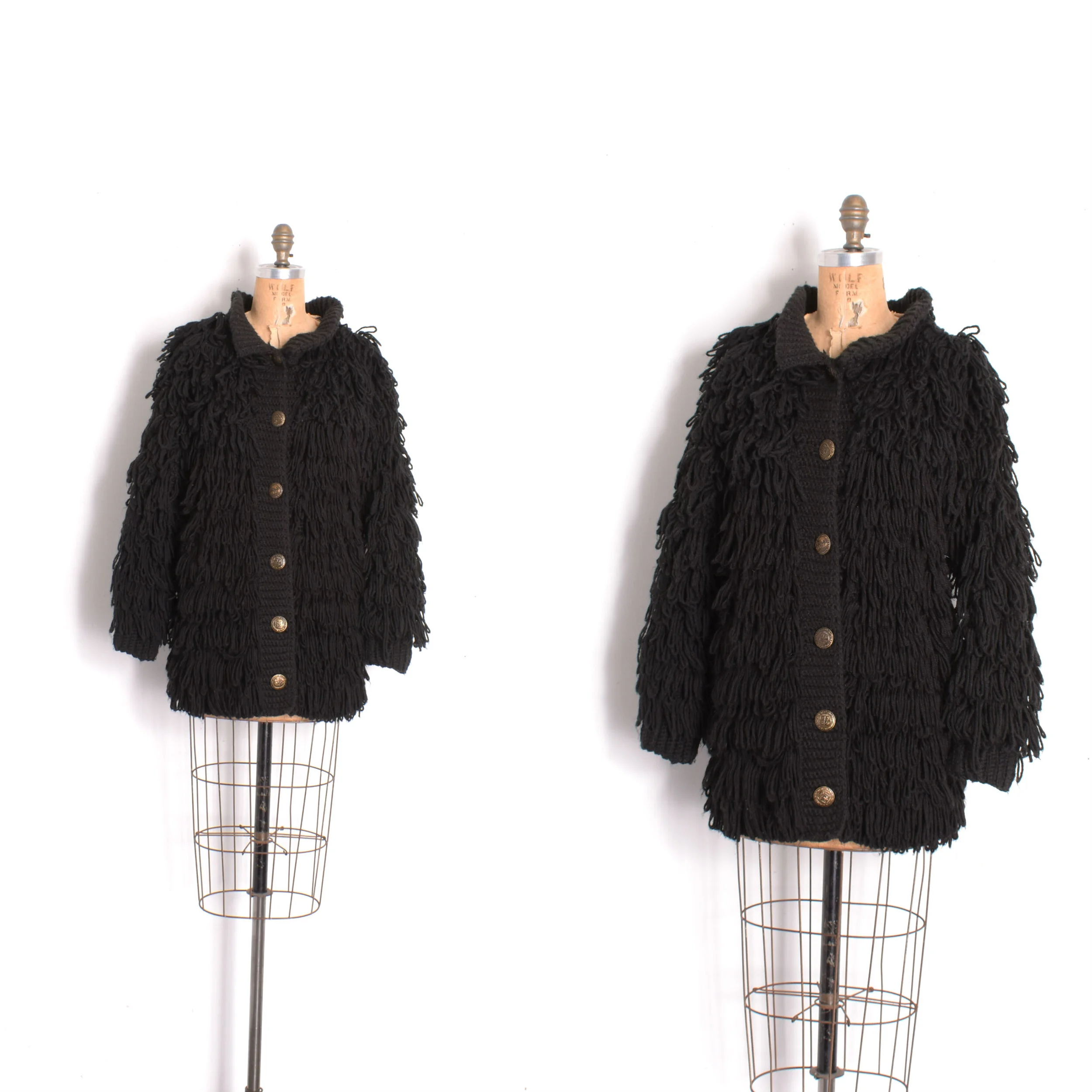 1980s Loopy Oversized Cardigan-S/M/L