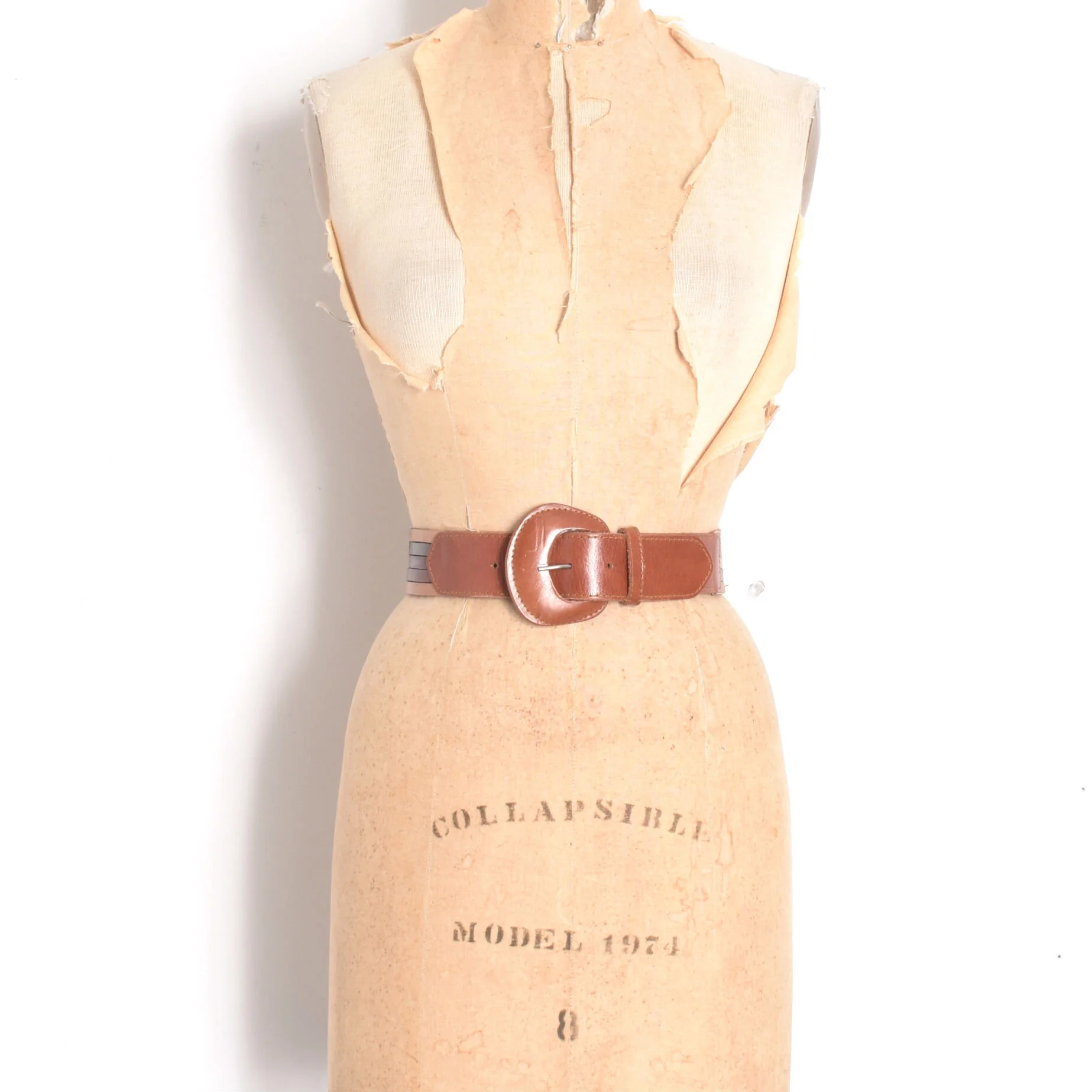 1970s Multicolored Leather Belt-large