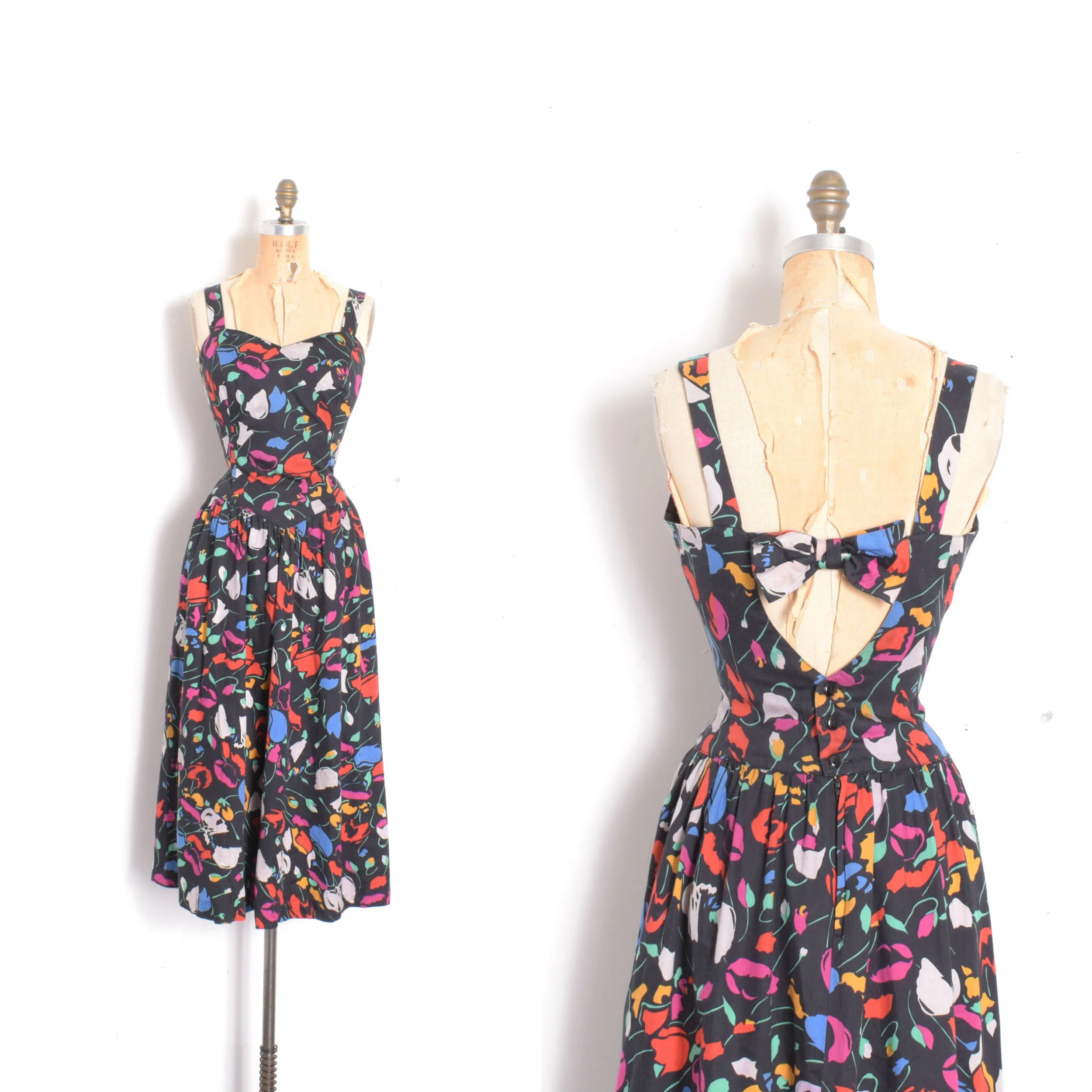 1980s Lanz Originals Backless Sundress-M/L