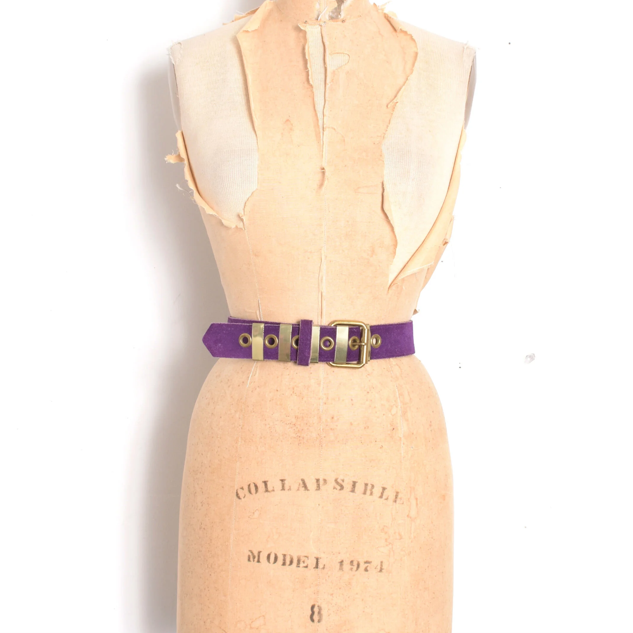 1970s Purple Suede Belt-M/L