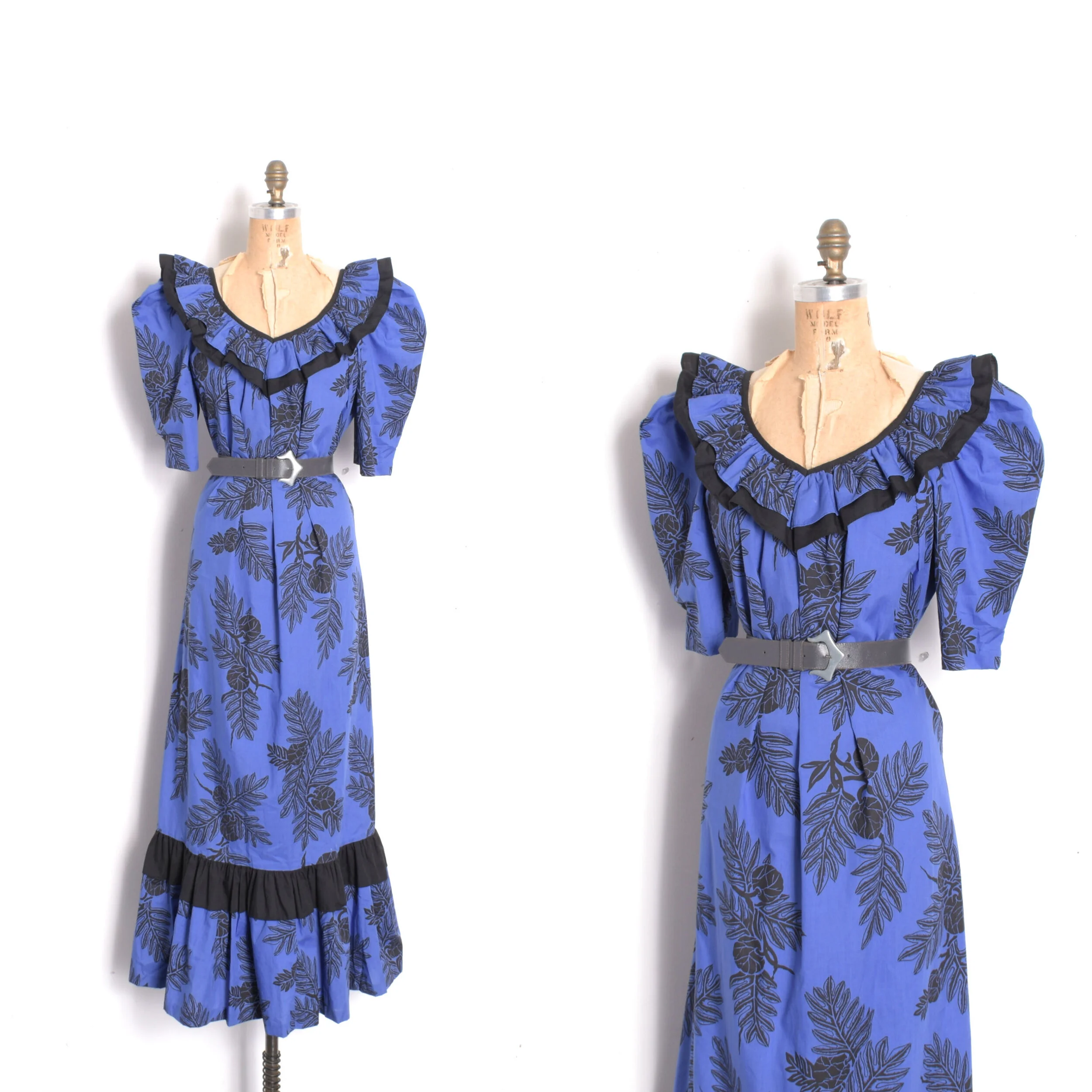 '80s Royal Hawaiian Lounge Dress-Free size