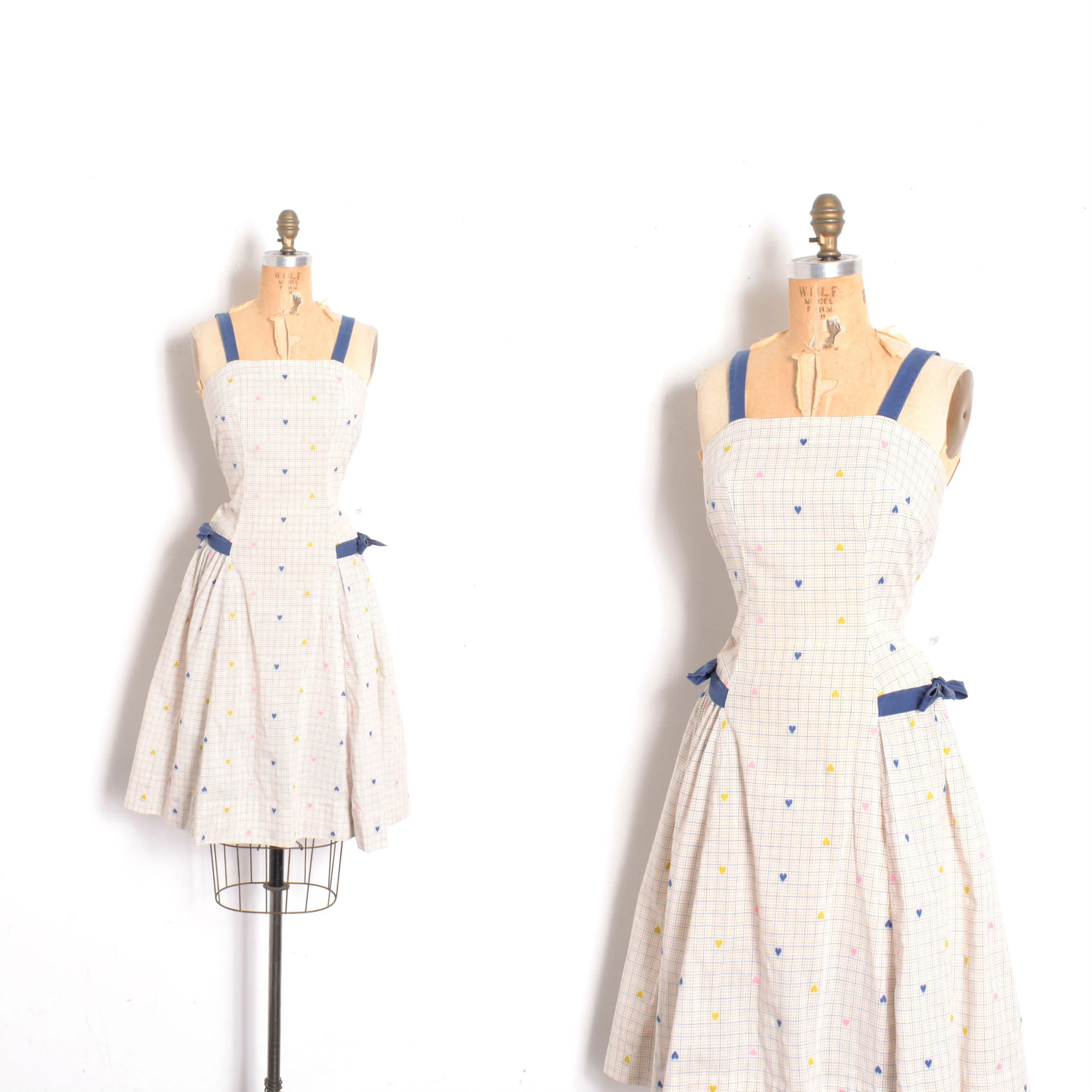 1950s Embroidered Heart Sundress-medium