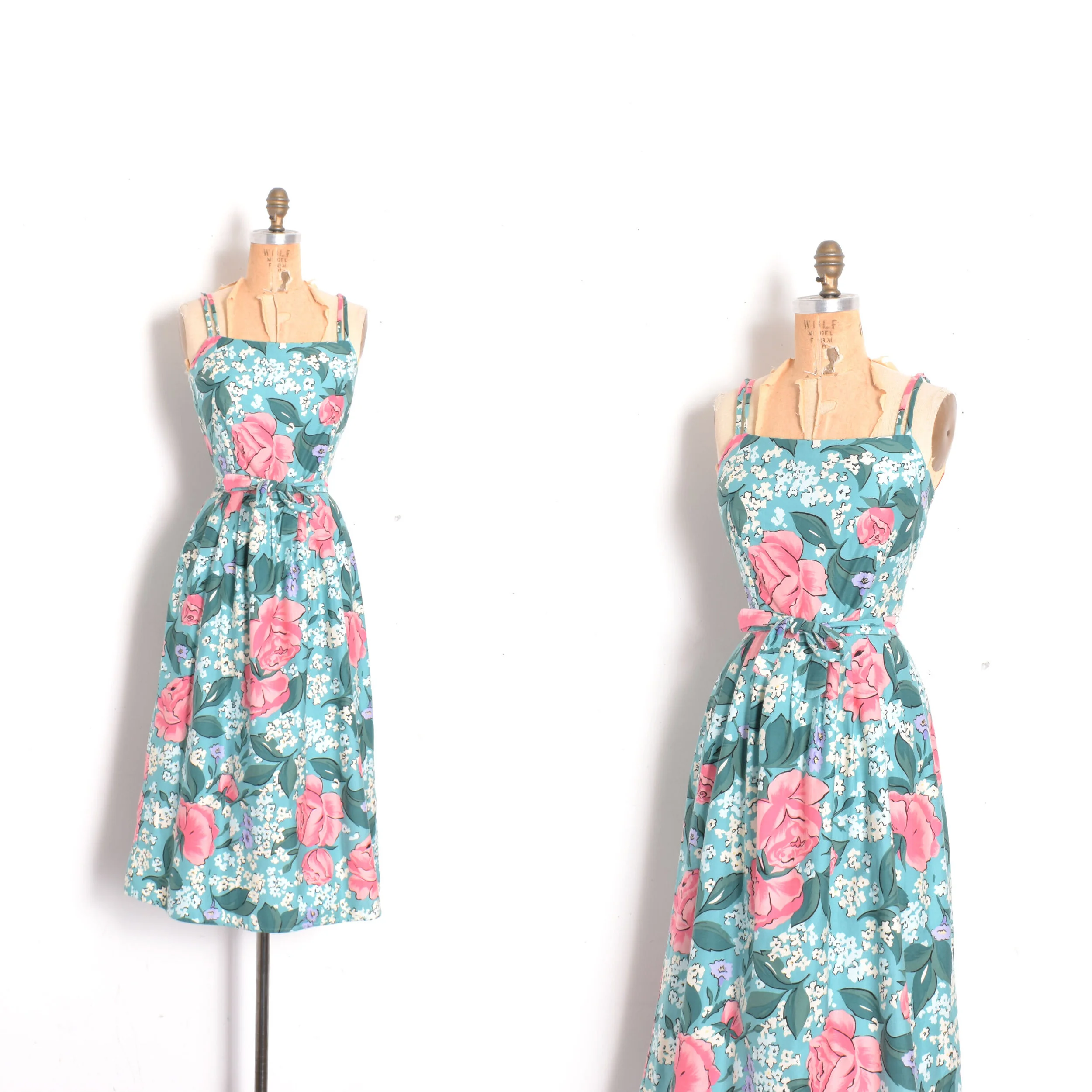 1970s Malia Rose Print Sundress-small