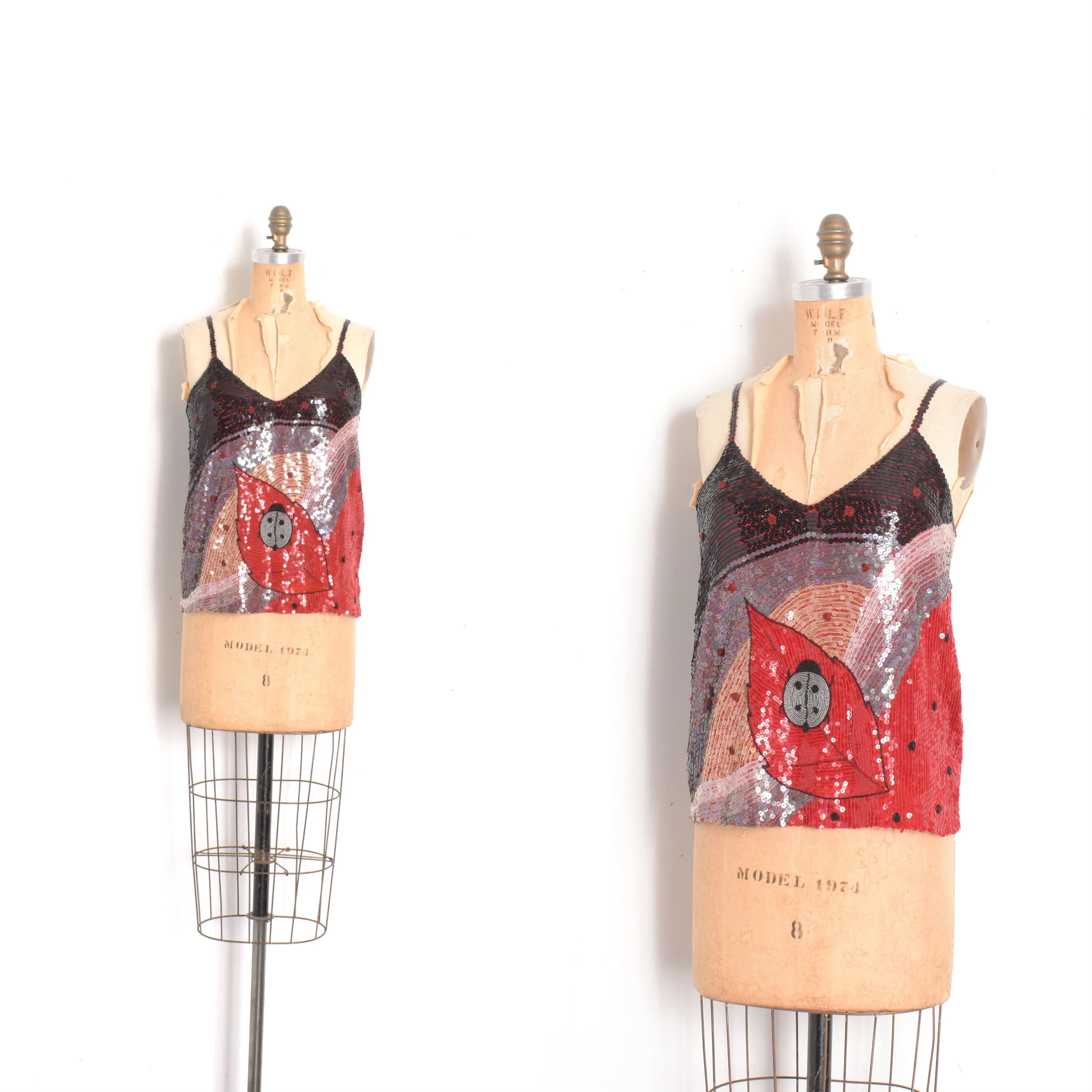 '80s Sequined Ladybug Tank-small
