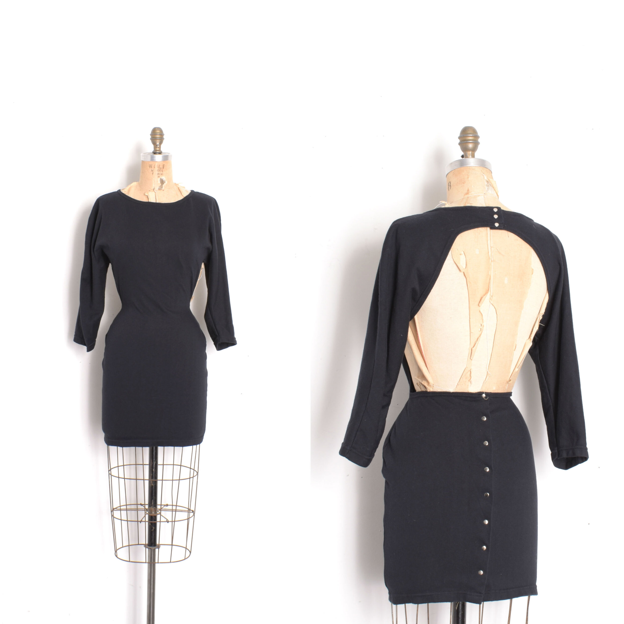'80s Open Back Mini Dress-small