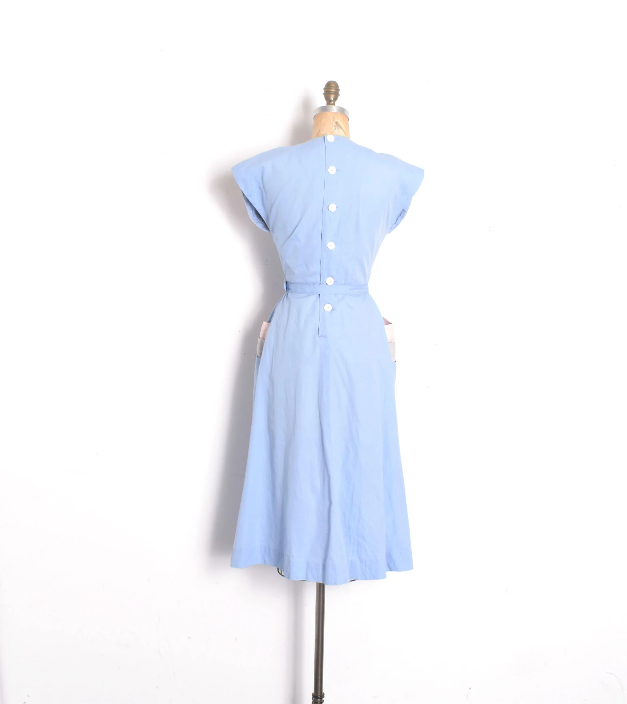 blue and gold dress murder The Notebook Blue Dress Allie Hamilton 1940s Costume – LausenCrafts main image 1