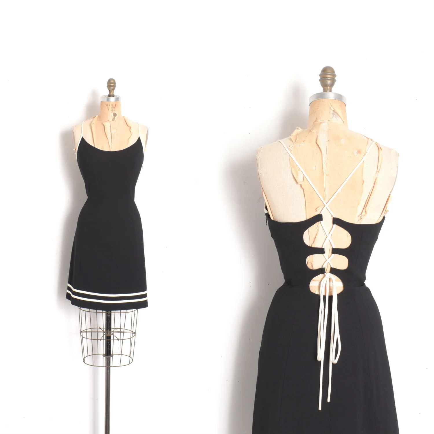 1980s Nicole Miller Crocodile Dress-XS — La Poubelle Vintage