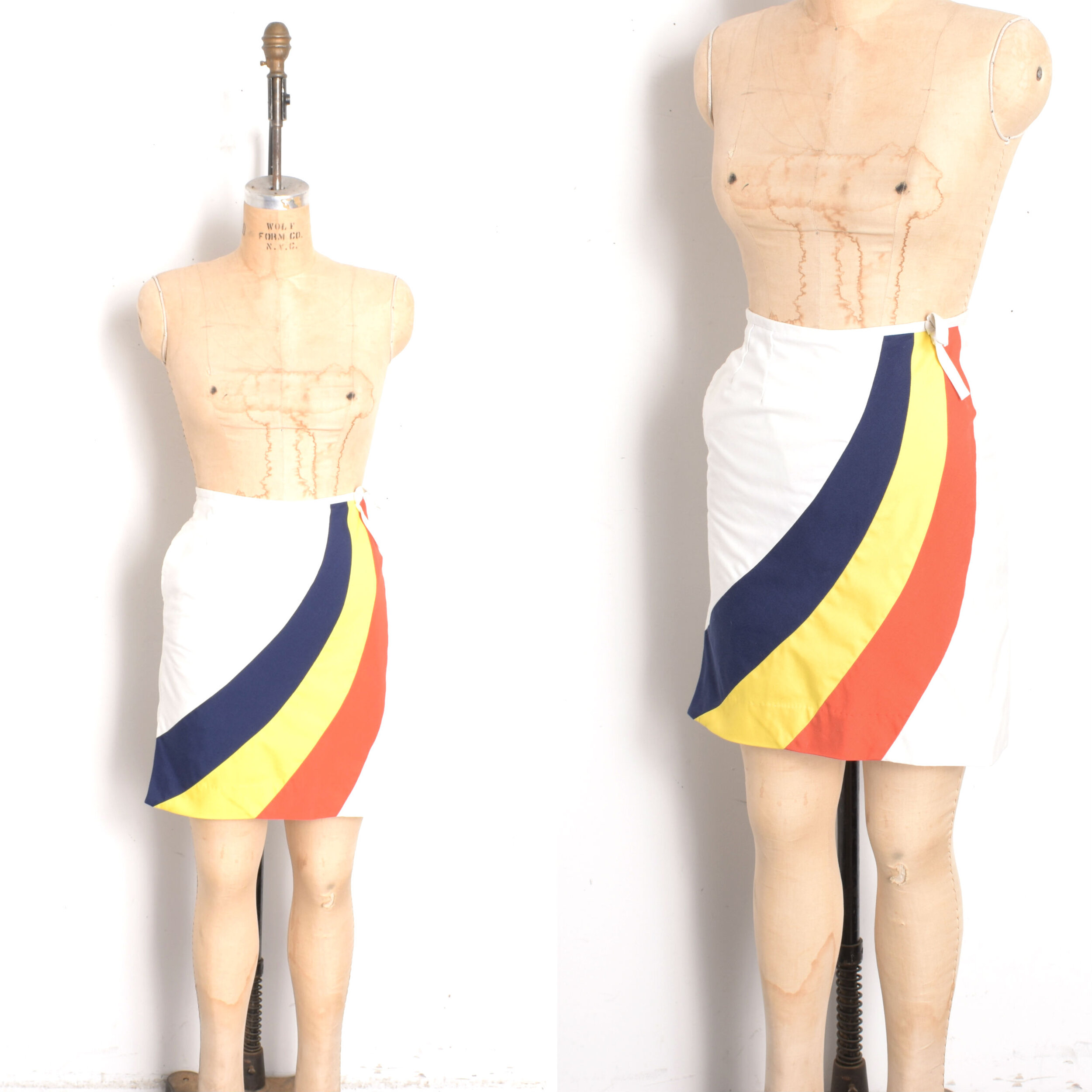 1970s Primary Rainbow Skort-XS