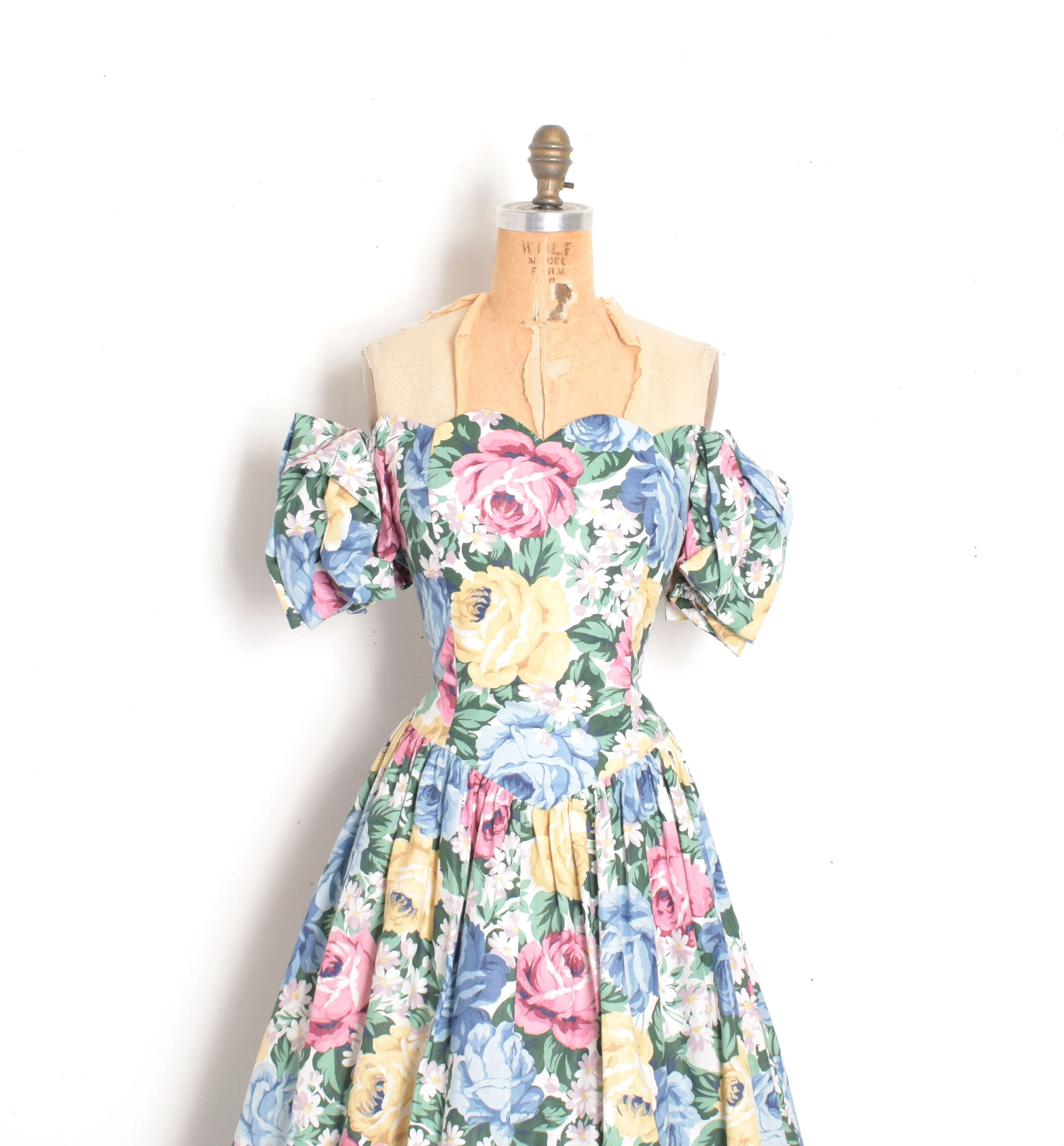 lioness blue off the shoulder dress FIELD OF DREAMS MAXI