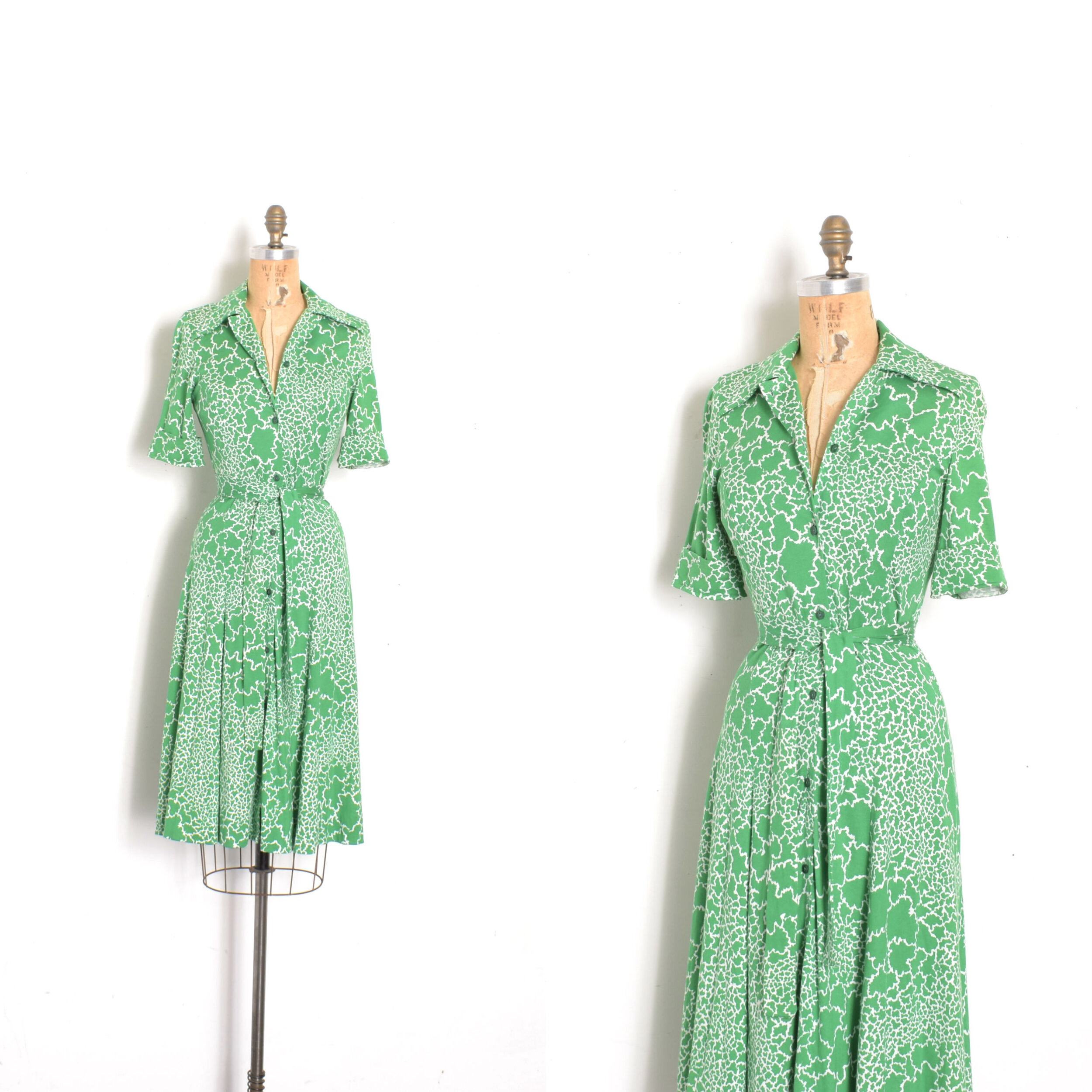 1970s Diane von Furstenberg Printed Jersey Dress-XS/S