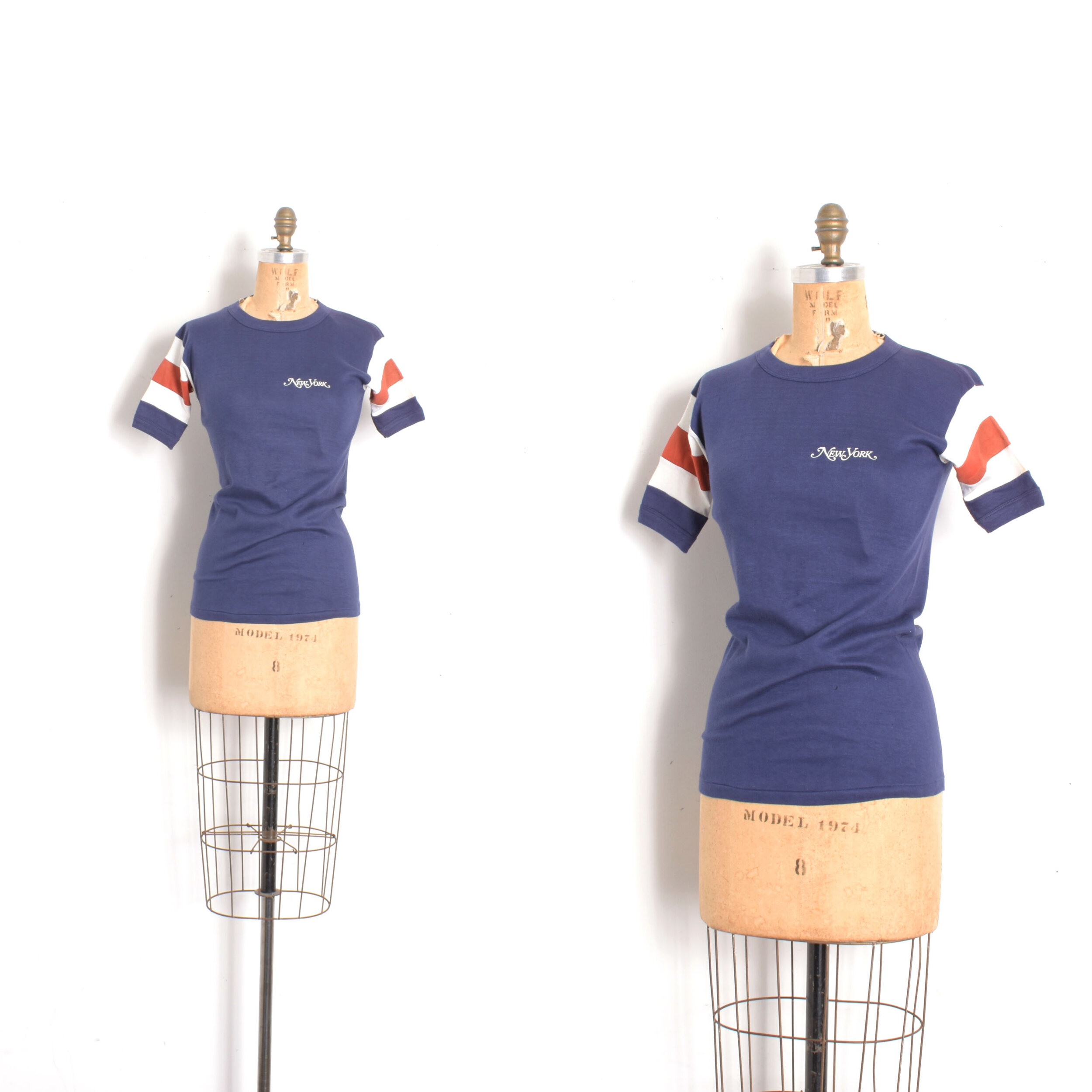 Deadstock 1970s New York Ringer Tee-XS/S