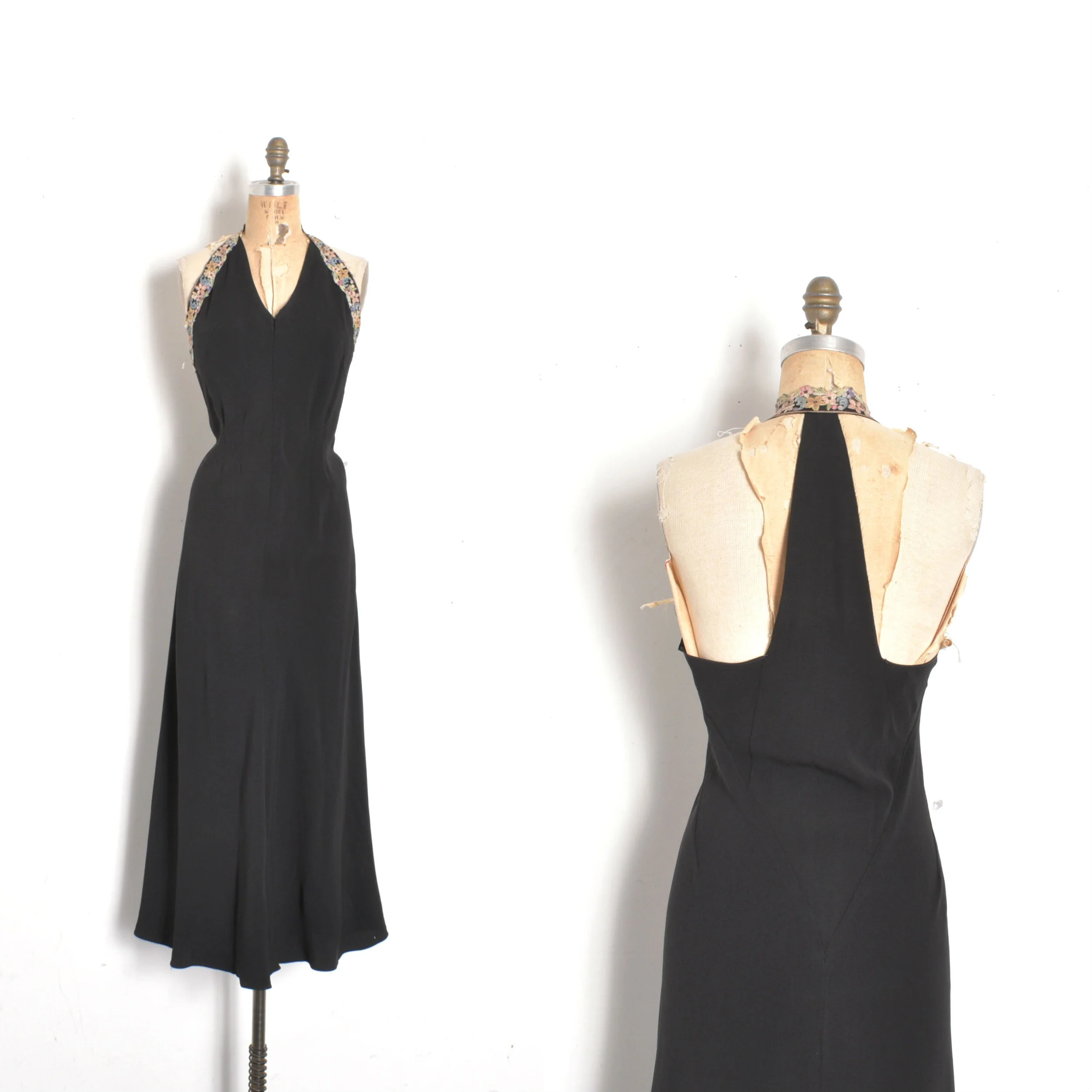 navy blue dress for baby girl 1930 30s Pattern Evening Slip Dress Low Plunge Back Side Slit Lingerie  Vintage Sewing PICK YOUR SIZE Bust 30 32 34 36 38 Reproduction