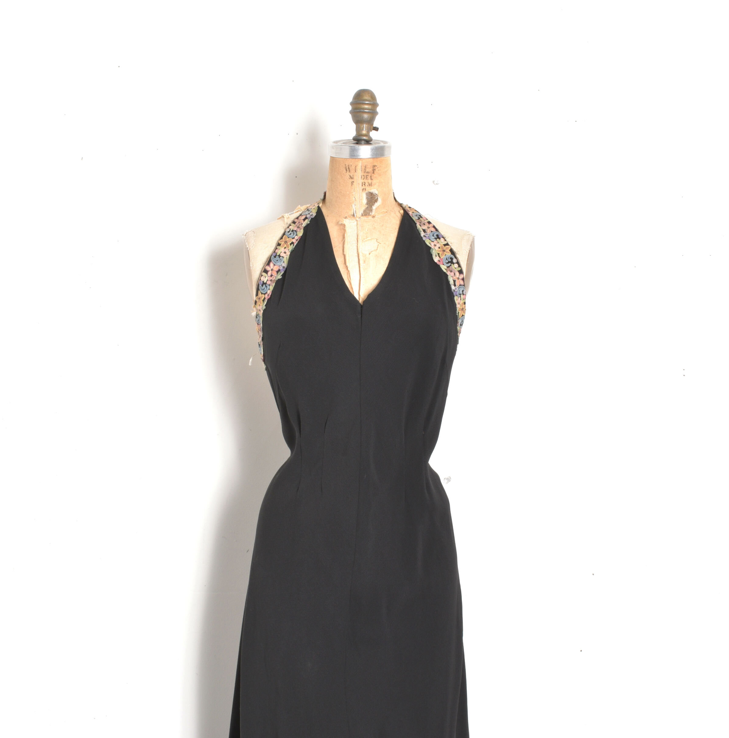 1930s Halter Neck Bias Gown-large  La Poubelle Vintage