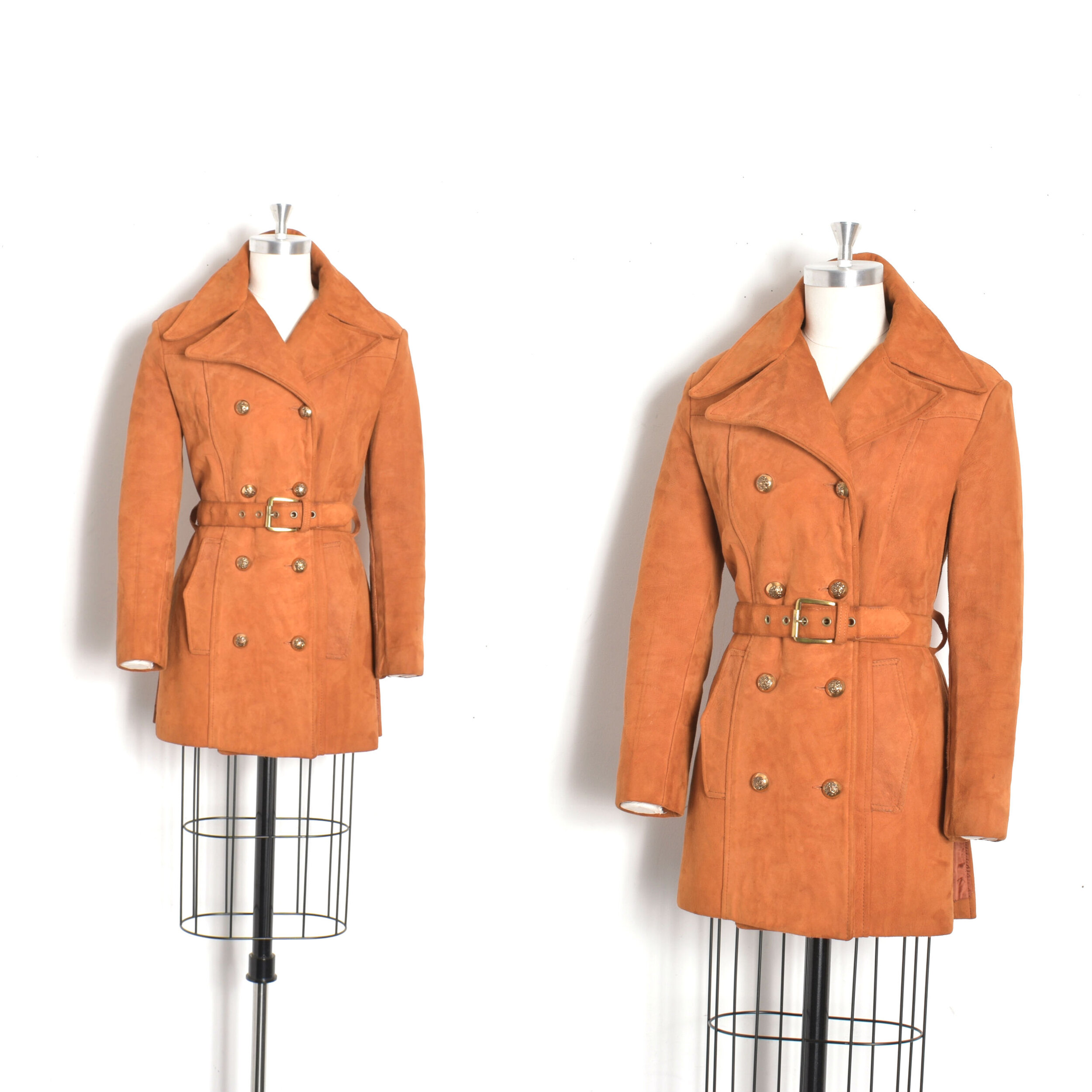 1970s Caramel Suede Jacket-small