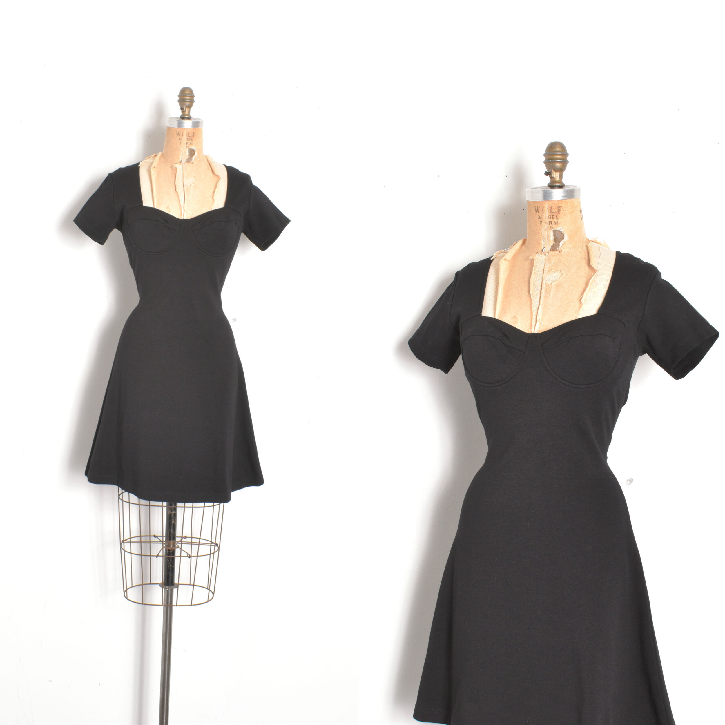 1980s Andrea Jovine Bustier Dress-small