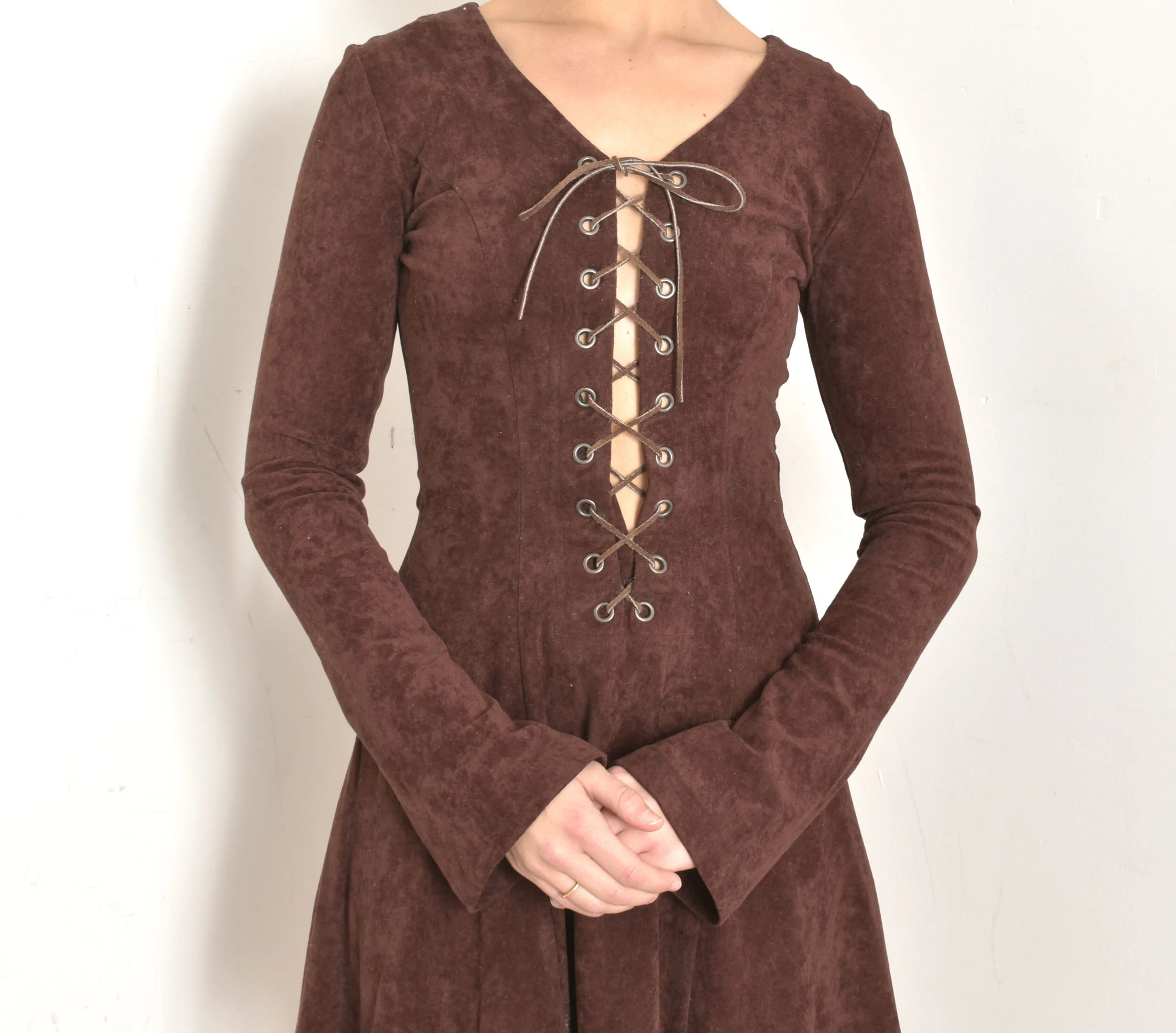 90s Betsey Johnson Lace-Up Mini Dress-XS/S  La Poubelle Vintage