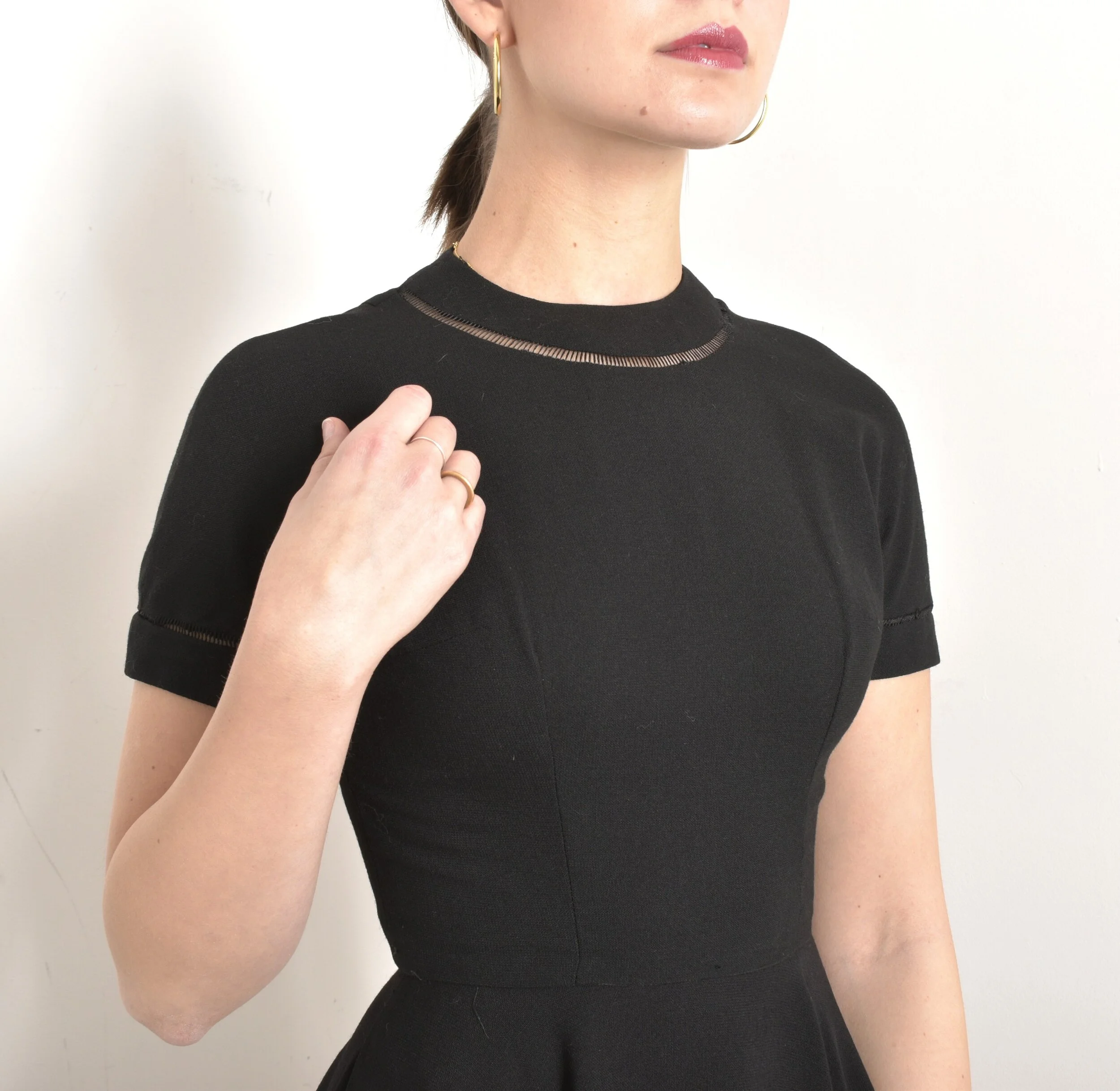 slim fit dress slacks The Woolen Flared Dress main image 0