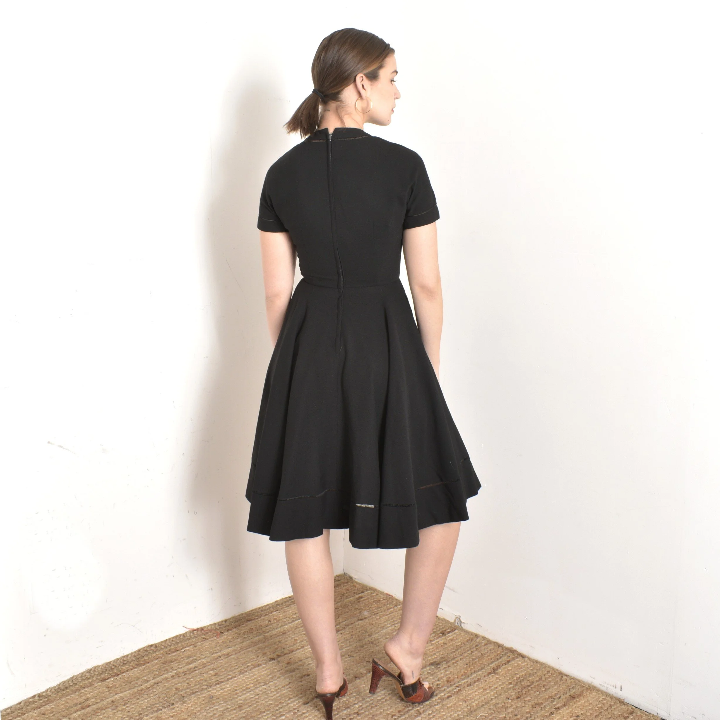 50s skater dress FchengtaiS Kids Girls 50s Polka Dot Vintage Dresses Short Sleeve Swing Party Rockabilly Dress Retro Wedding Casual Skater Dress, Girl's, Size: 7-8