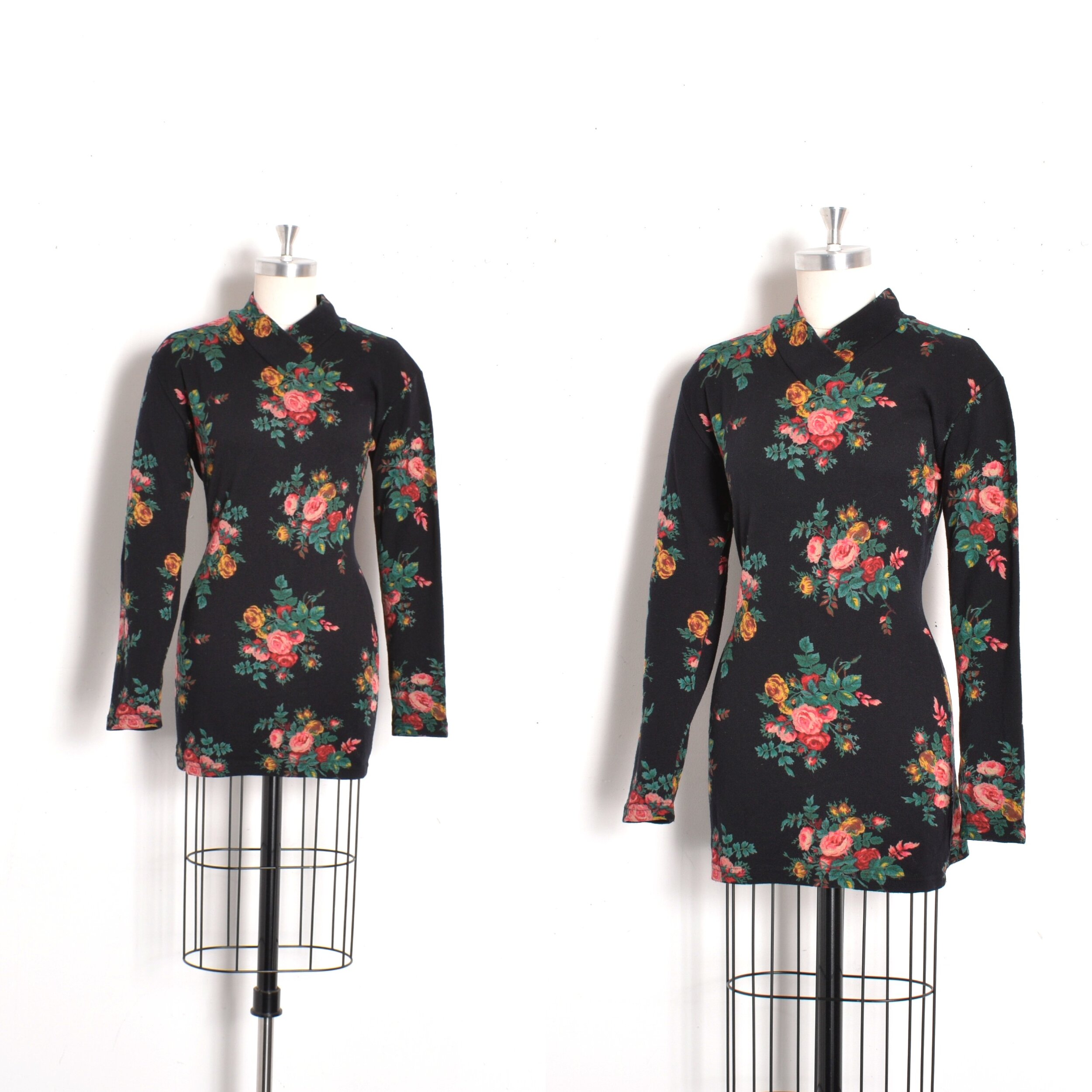 1980s Kenzo Floral Tunic Sweater-M/L