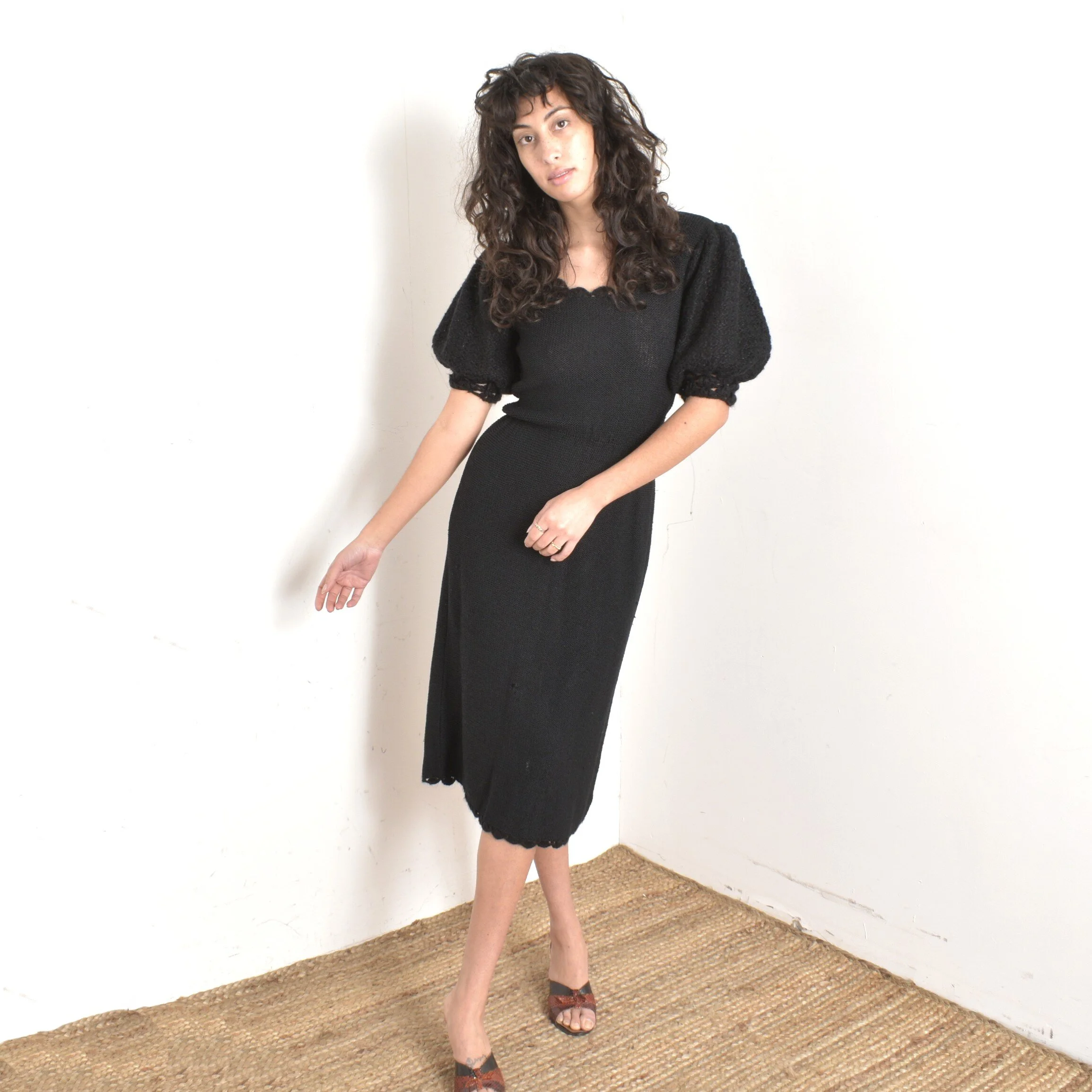knitted dress vest V-Neck Sleeveless Sweater Dress