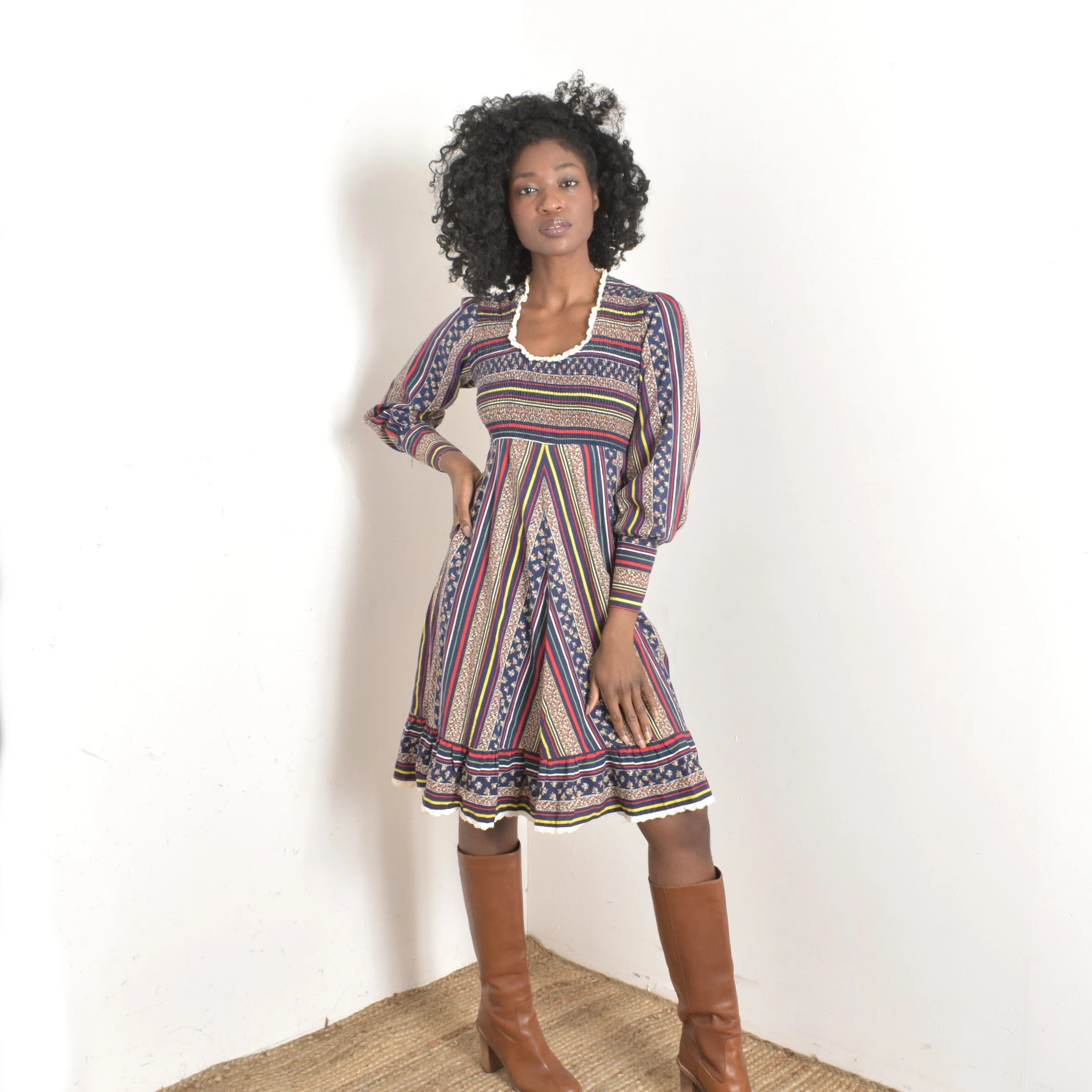 peasant dress dresses 3/4 Sleeve Floral Dive into the past and enjoy the medieval style with this authentic and comfortable garment. Peasant Chiffon Mini Dress for