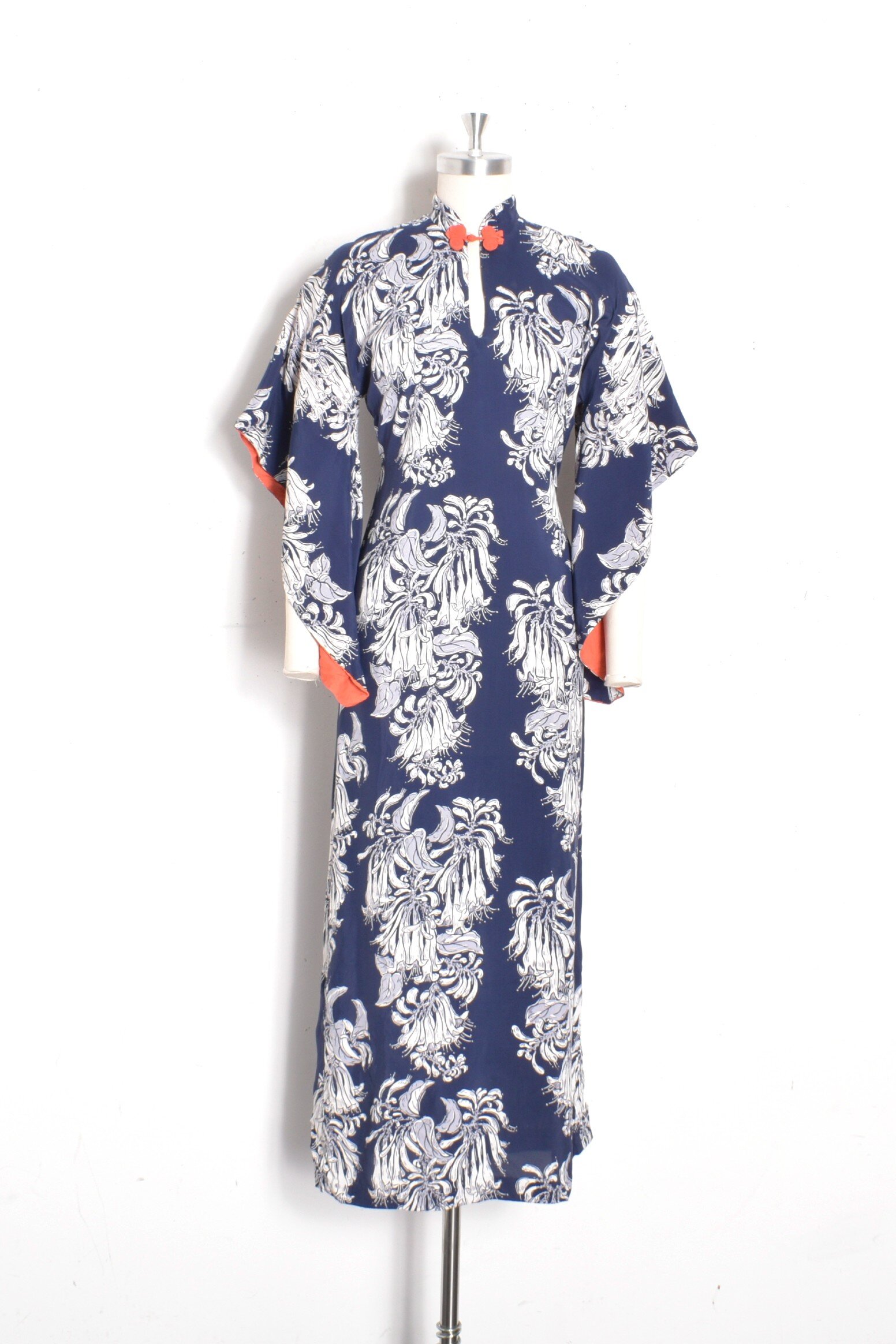 1950s Pake Muu Rayon Hawaiian Dress-medium