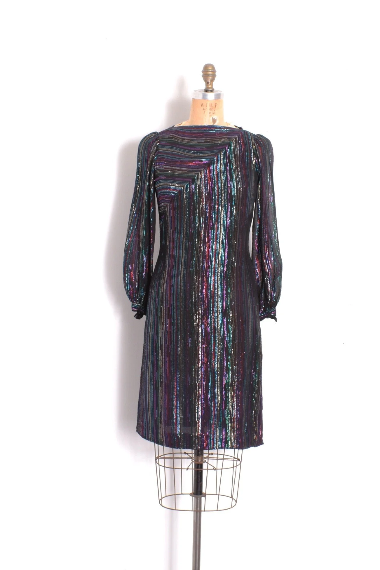 metallic velvet dress Vintage Judy Hornby Metallic Silk Velvet Dress – Recess