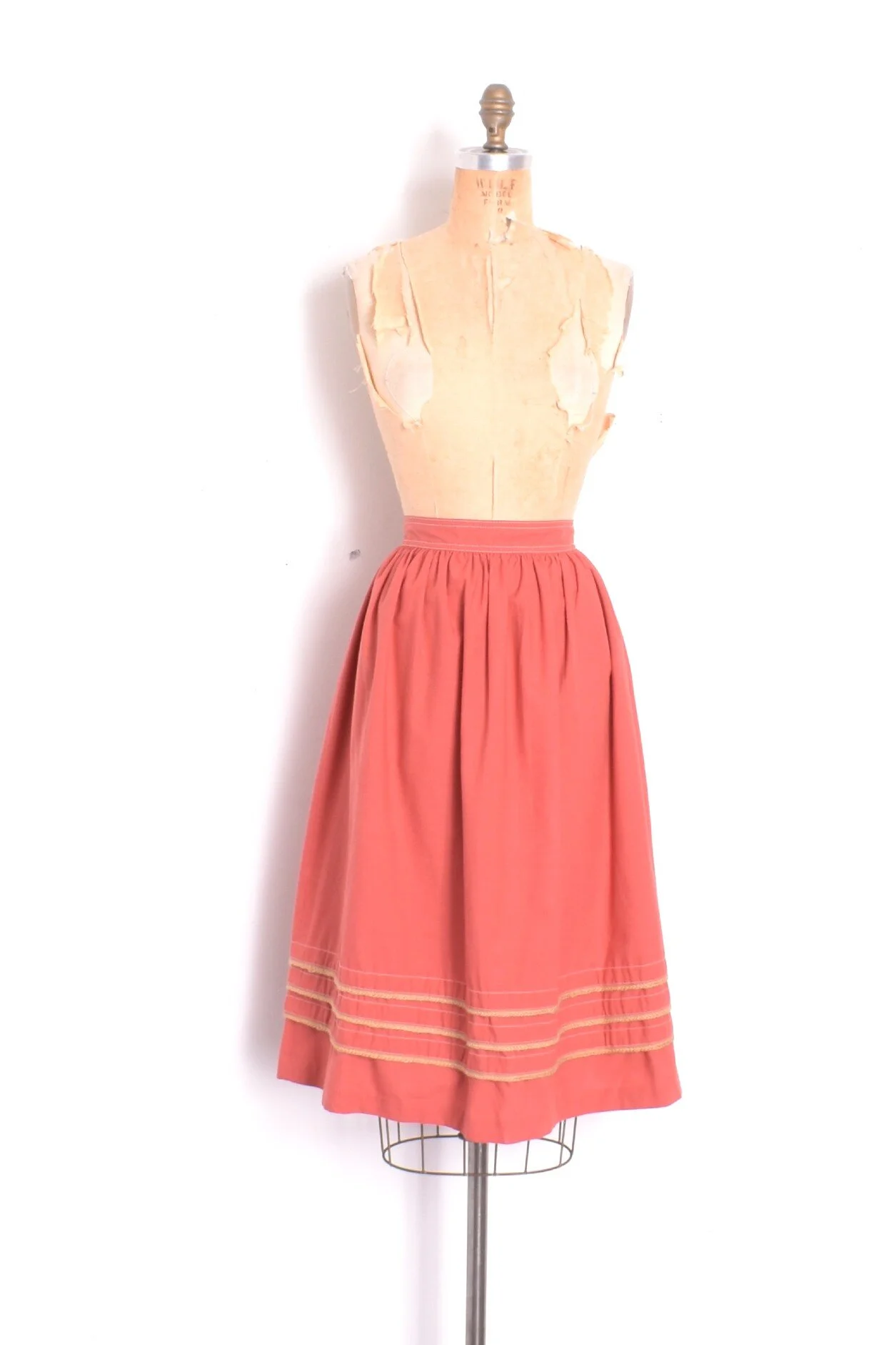 coral skirt
