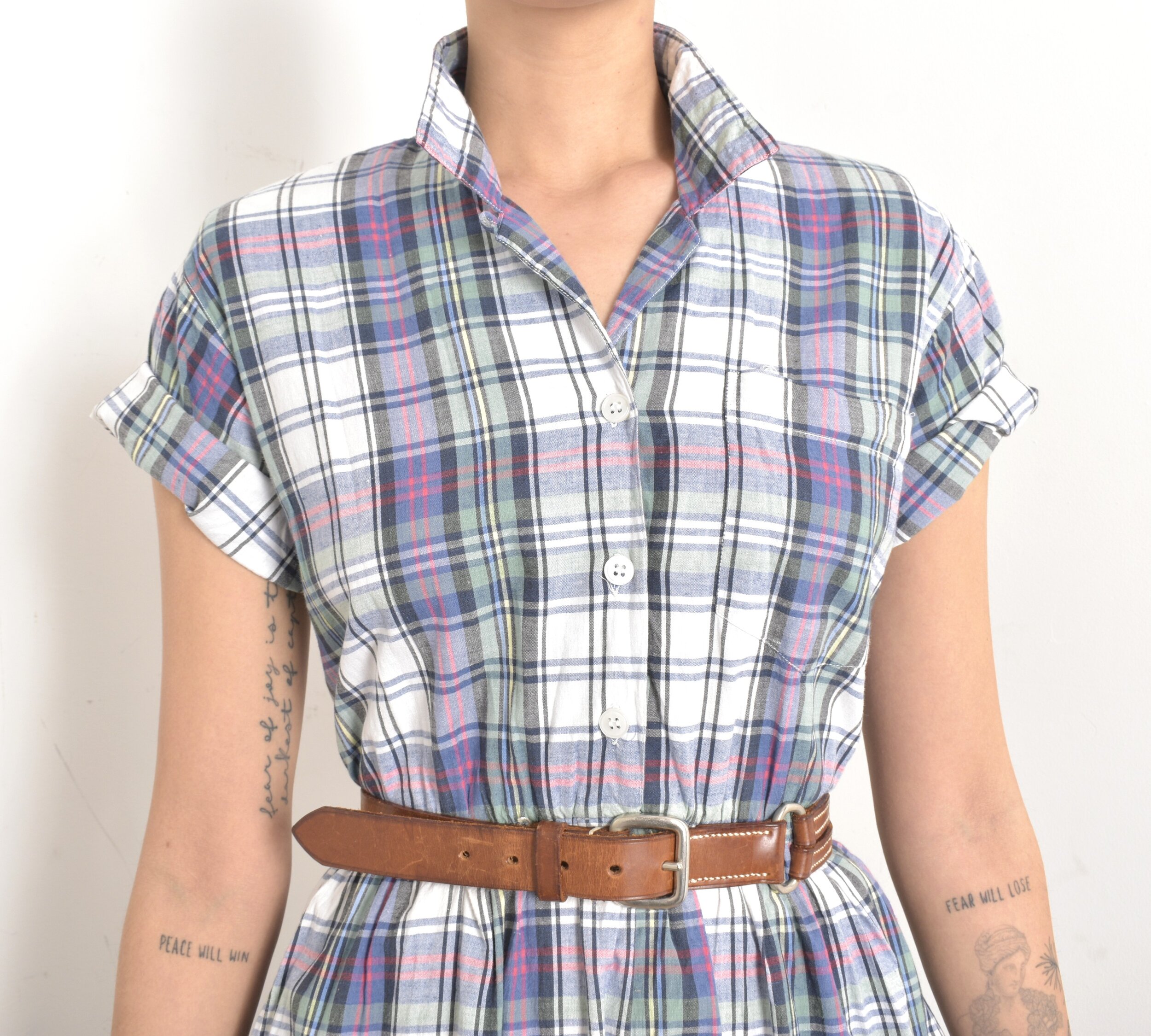 80s plaid cotton shirtdress1.jpeg