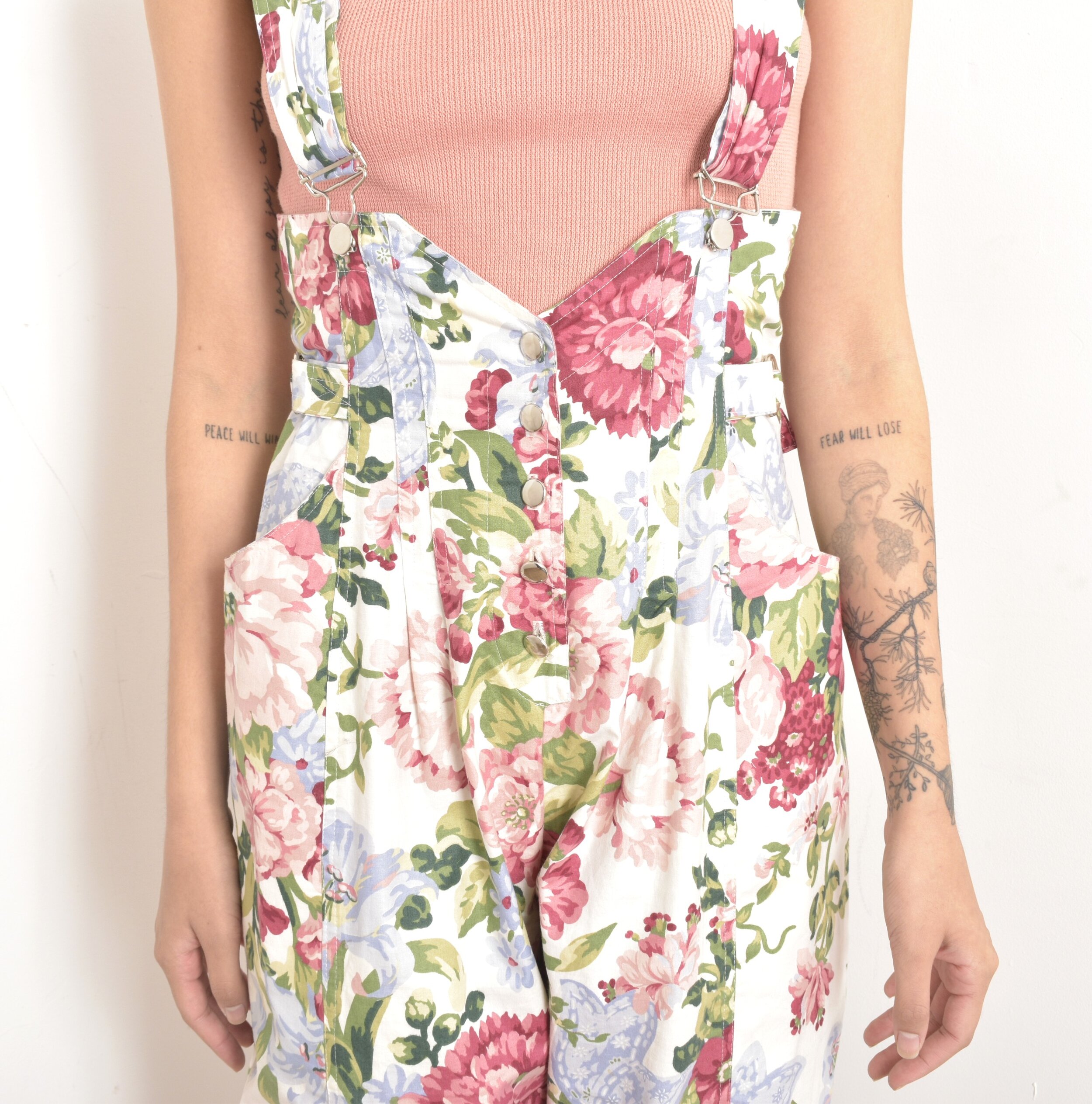 1980s karen alexander floral overalls1.jpeg