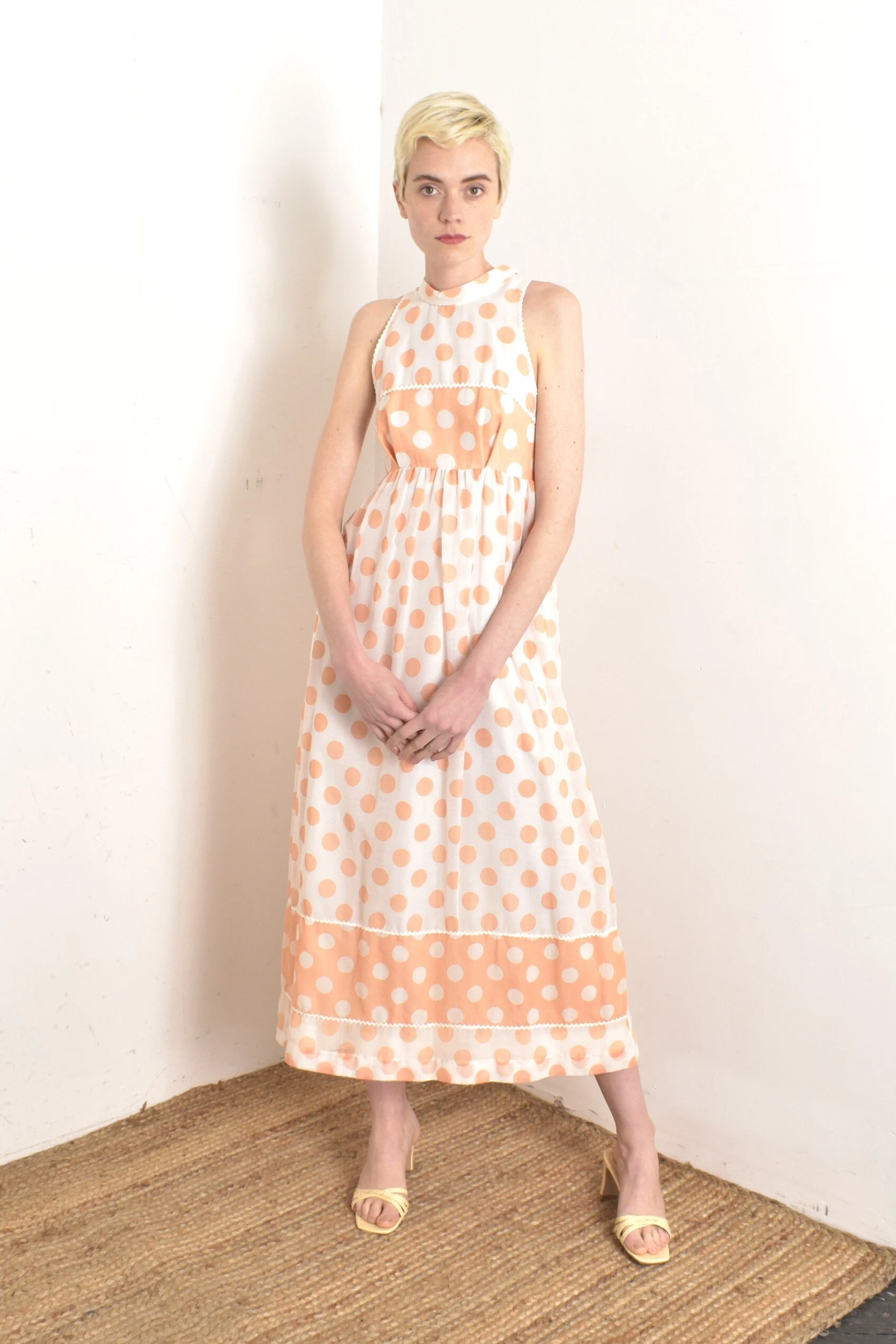 strapless open back dress 70s Psychedelic Maxi Dress main image 0