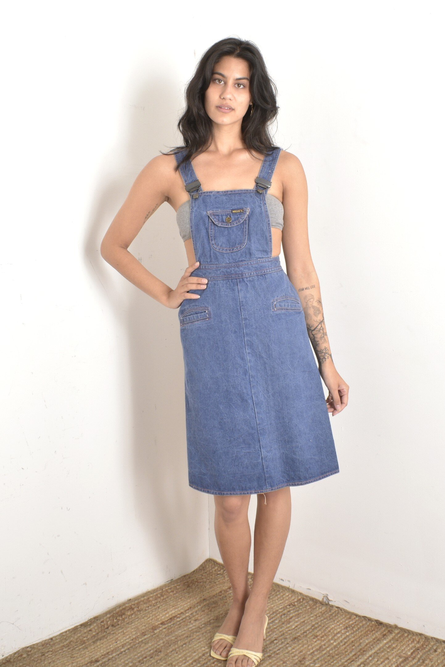 Denim Overall Dress How To Style A Denim Pinafore Dress 1970s