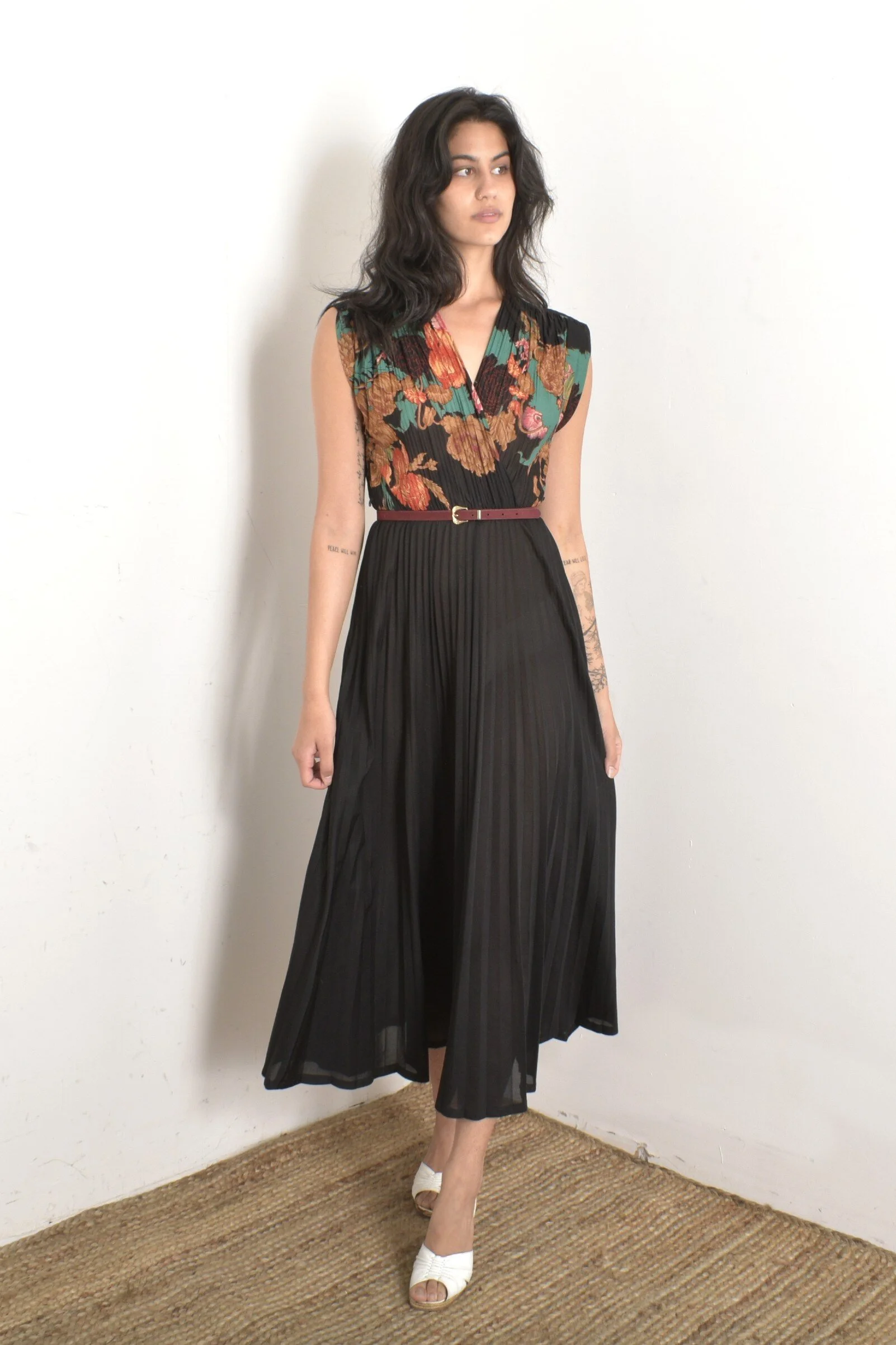 green emerald velvet dress vintage 70s India cotton strapless dress – 86 Vintage