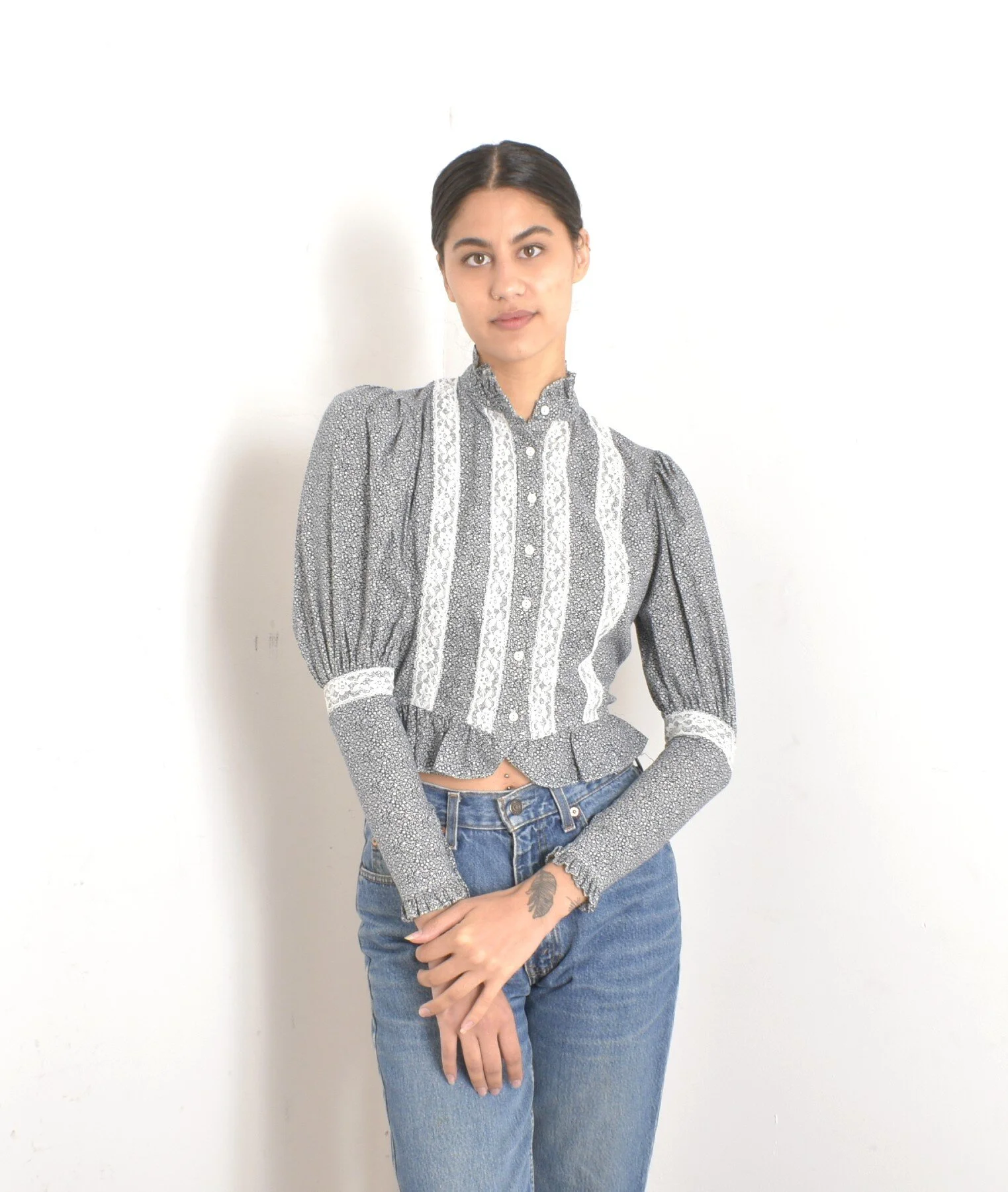 70s you babes mutton sleeve blouse4.jpeg