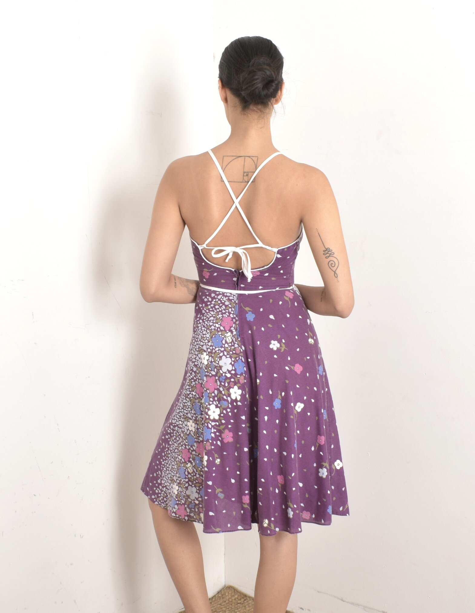 80s purple floral backless sundress.jpeg
