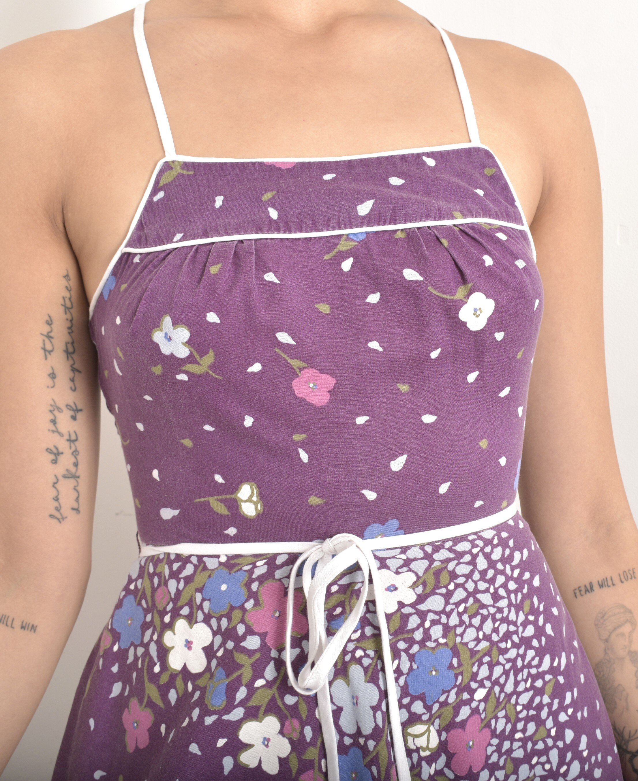 80s purple floral backless sundress1.jpeg