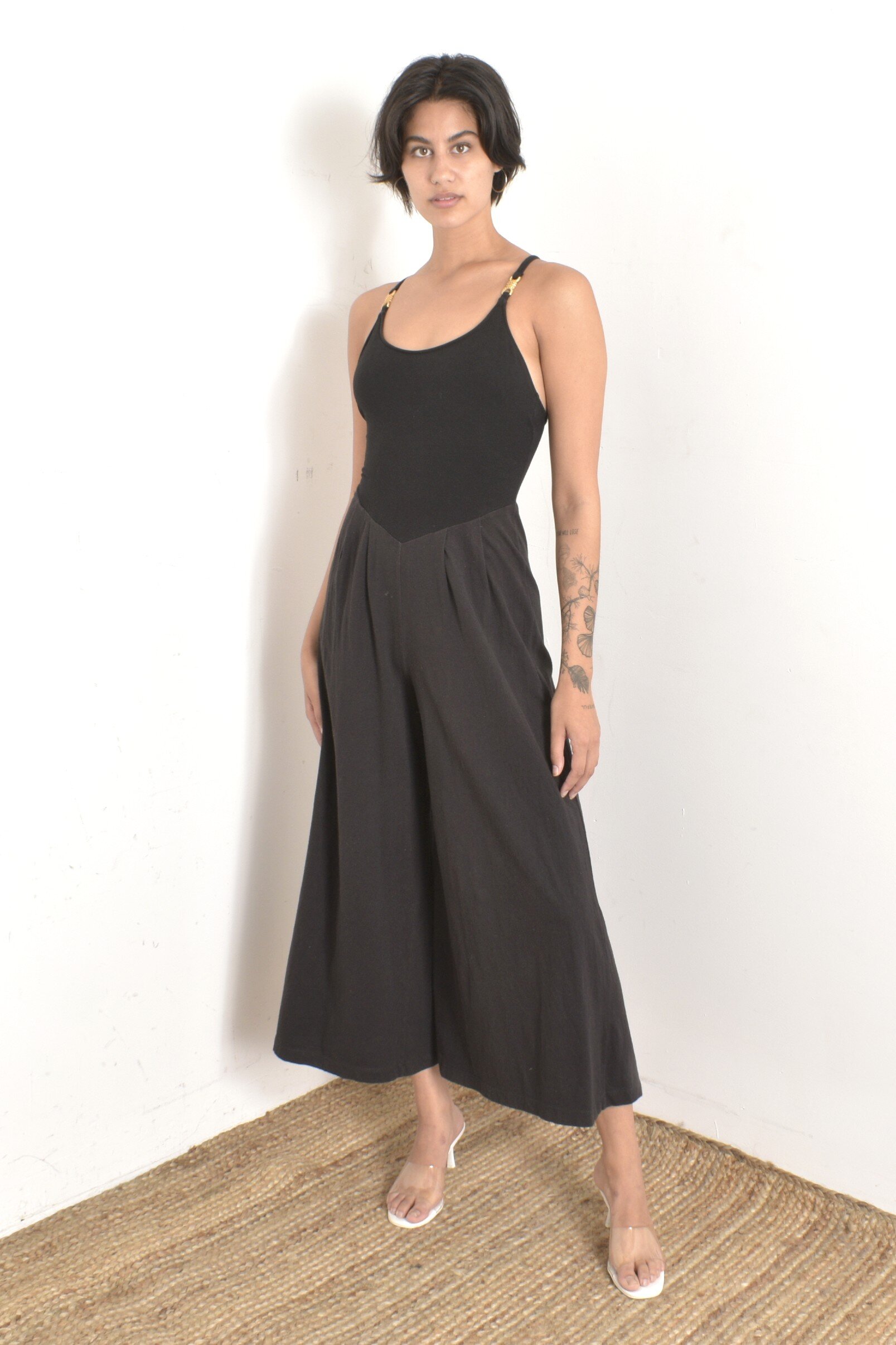 80s stretchy black jumpsuit4.jpeg