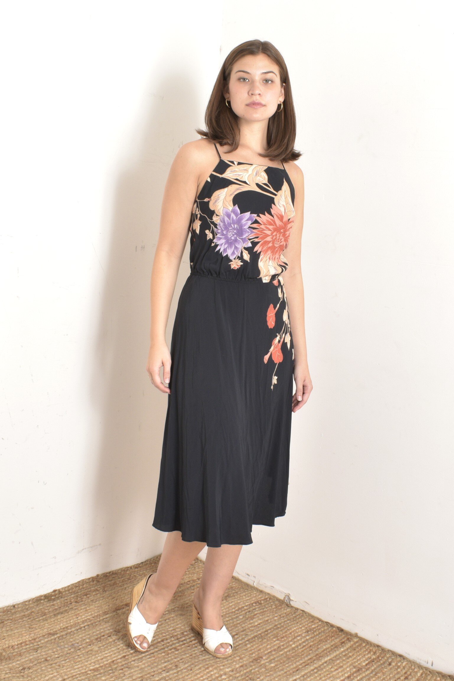 70s slinky backless rayon dress2.jpeg