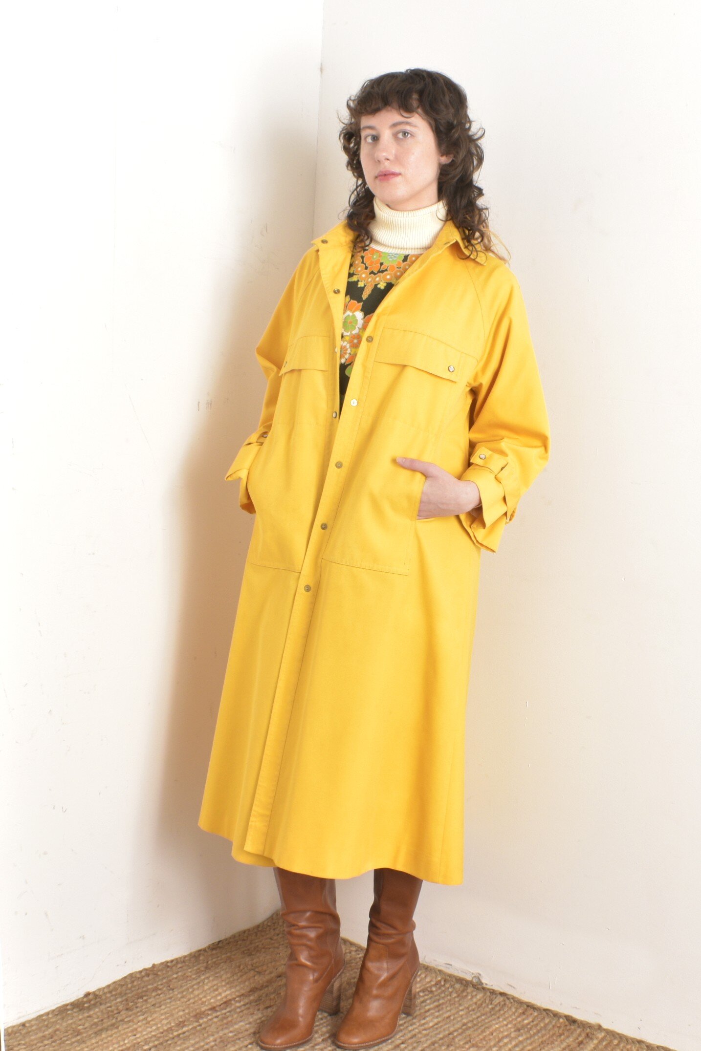 1970s Bonnie Cashin Yellow Cotton Jacket-S/M/L — La Poubelle Vintage