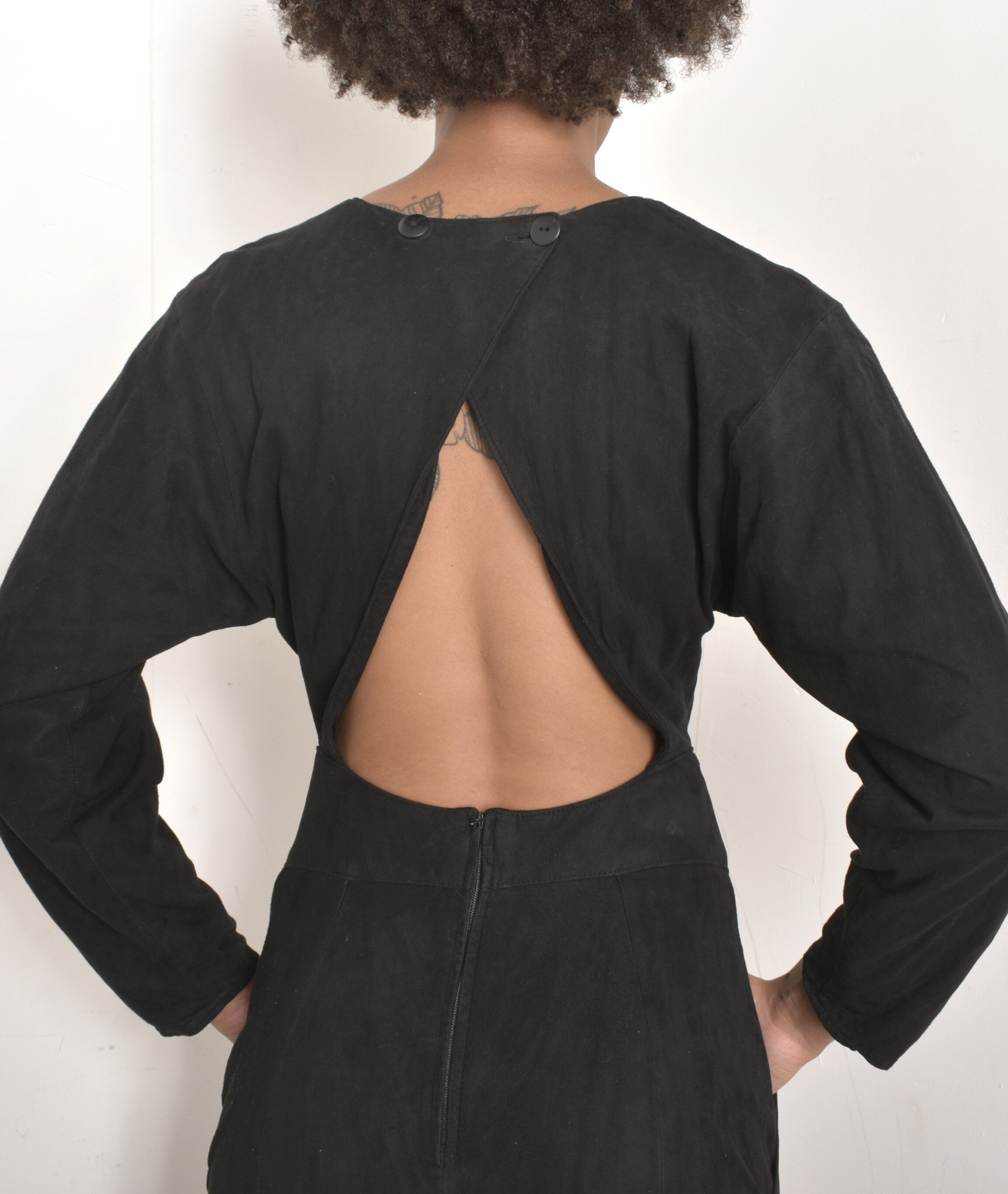 80s backless suede dress1.jpeg