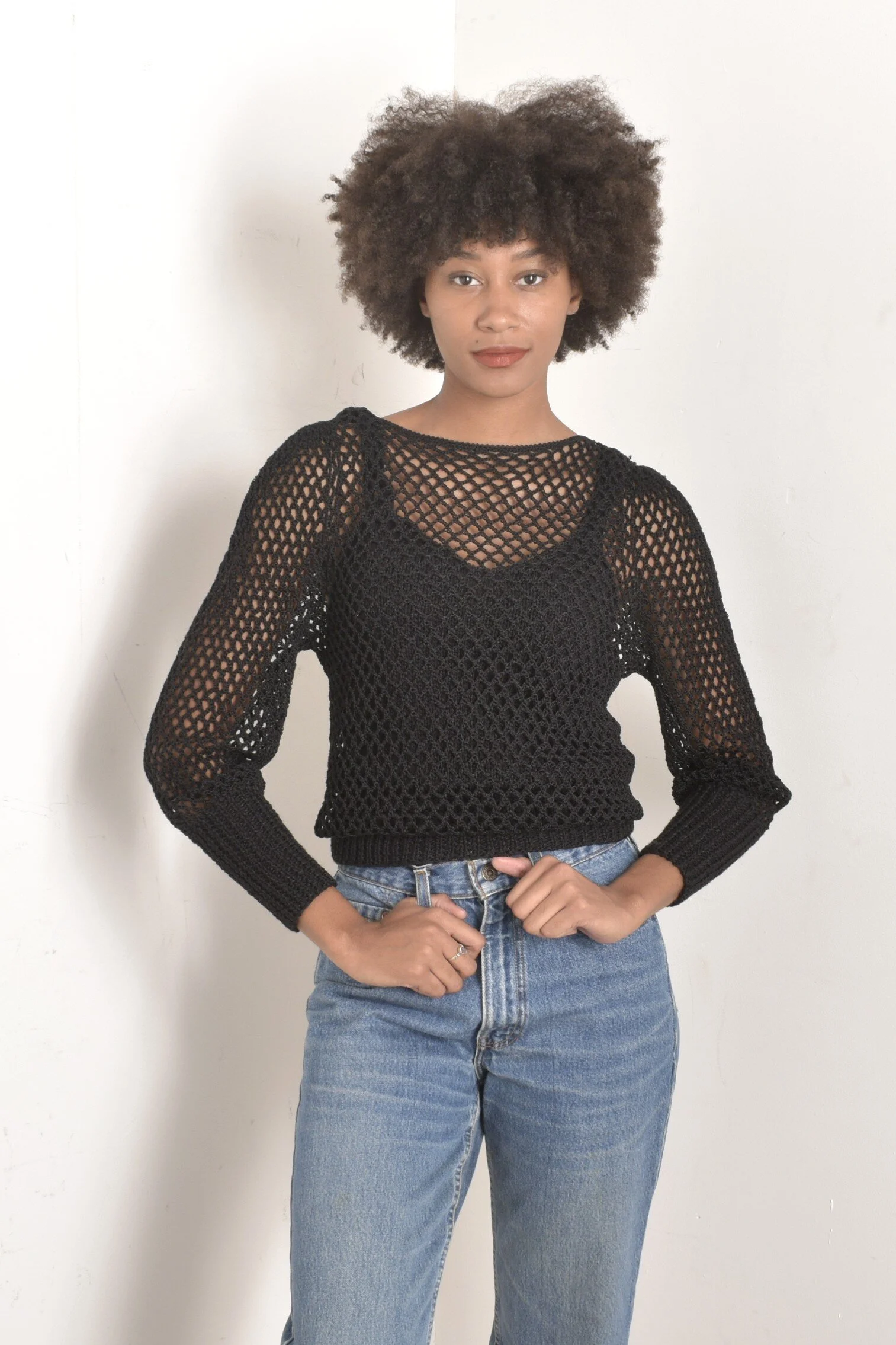 80s fish net WILDPARTY Outfit for Women Neon Fishnet Top Off Shoulder Black M Our size is Asian size Pxiakgy 80S Short Fishnet Gloves