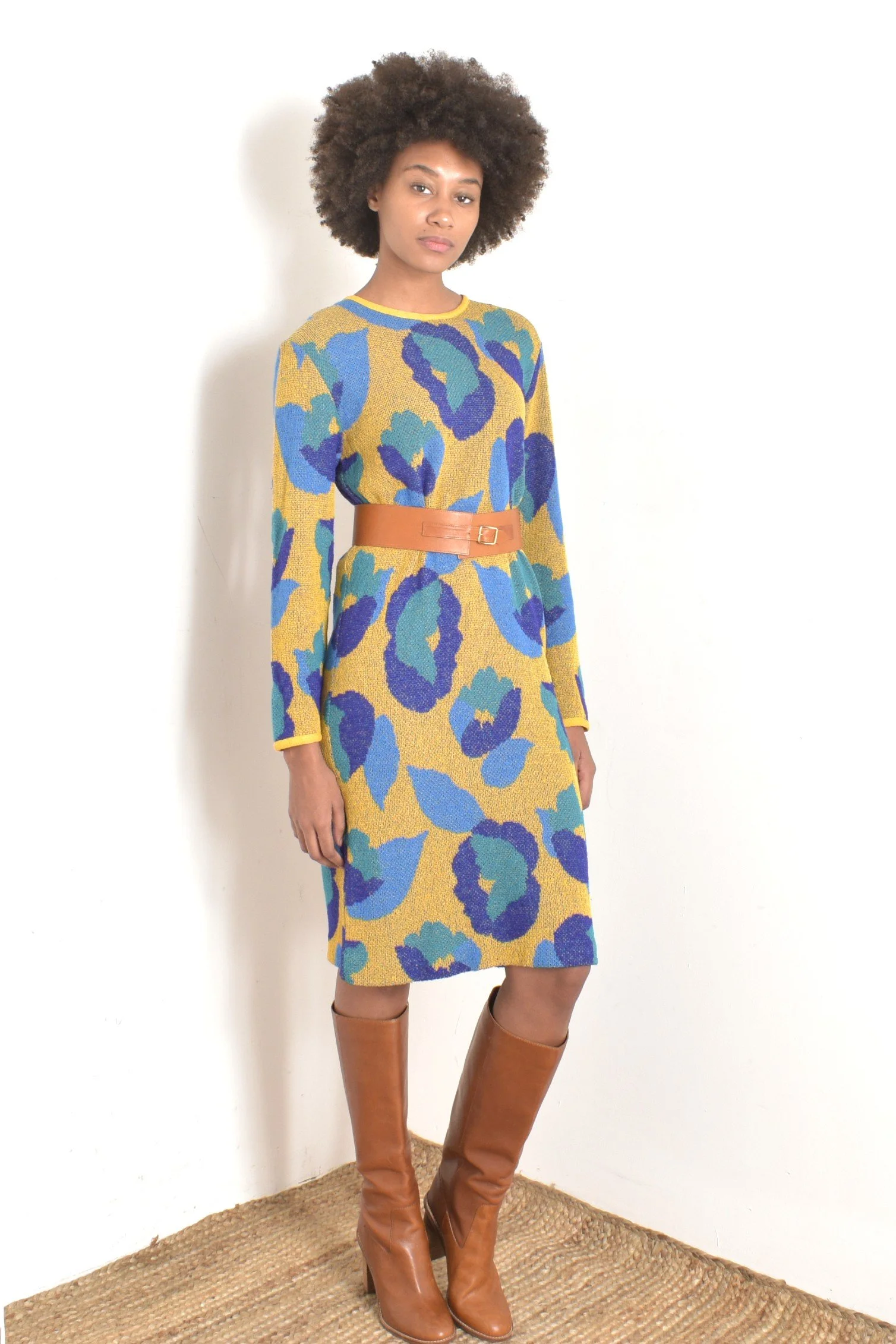 1980s Missoni Floral Knit Dress-S/M/L La Poubelle Vintage 1980s Missoni Floral Knit Dress-S/M/L La Poubelle Vintage