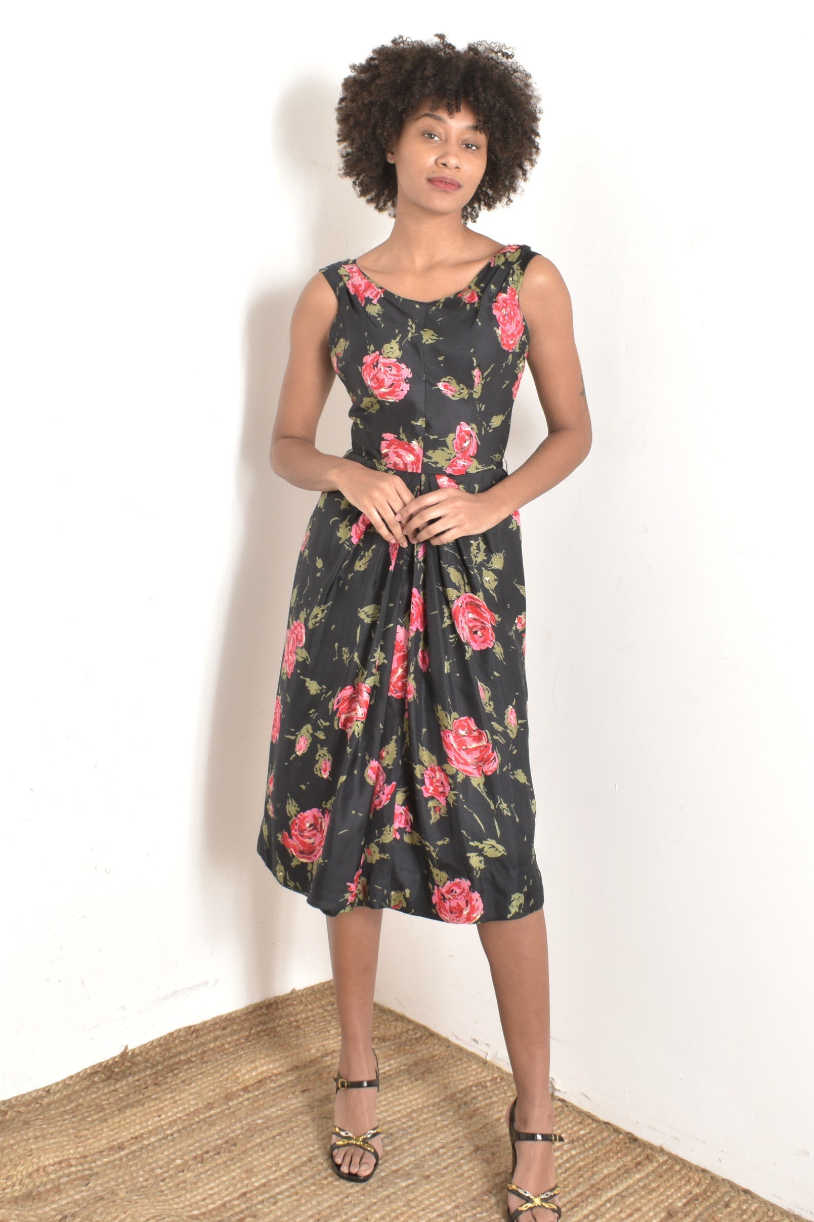50s rose print silk dress3.jpeg