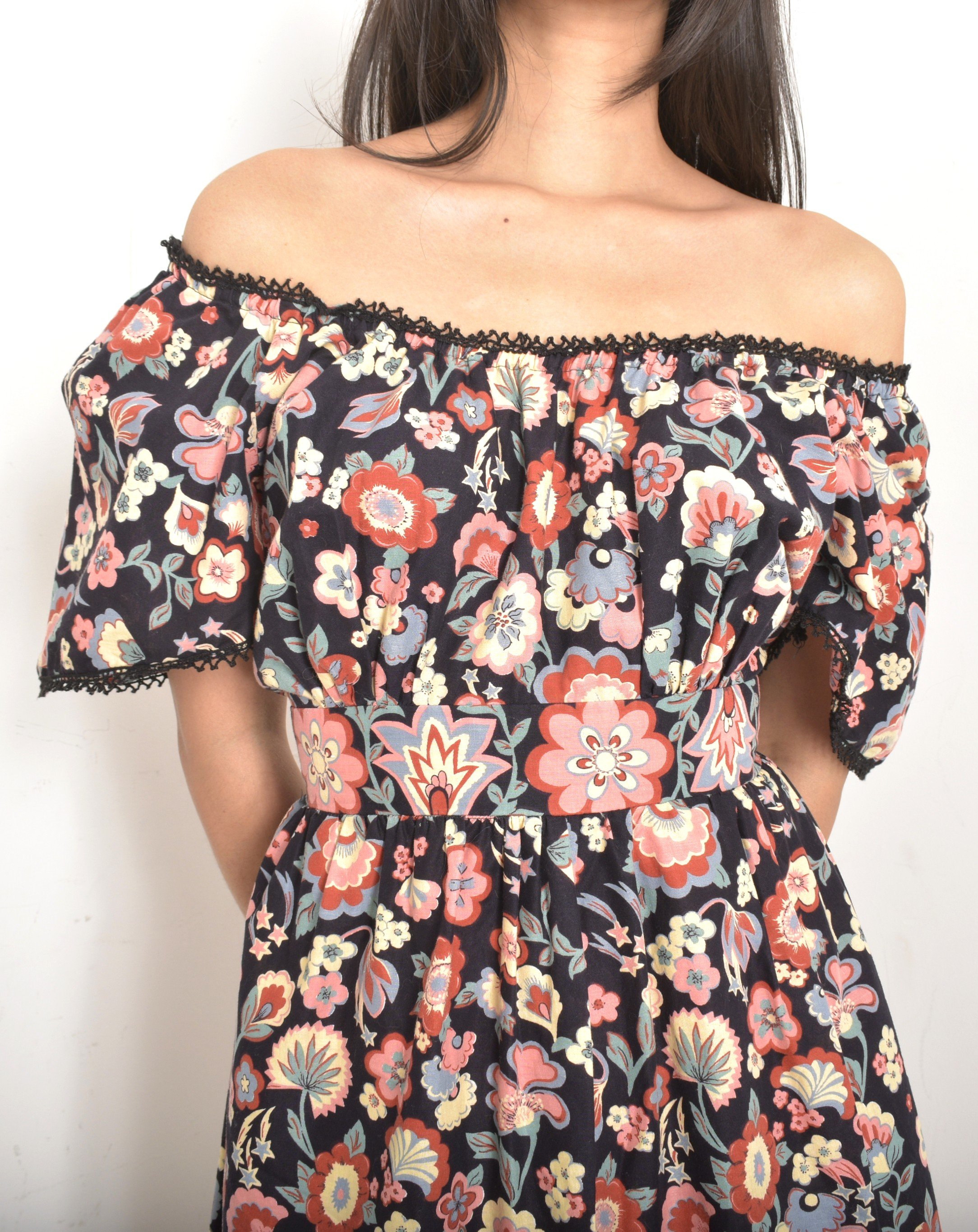 off the shoulder button down shirt dress Cotton Off Shoulder Button Down Shirt Dress Sienna / Large