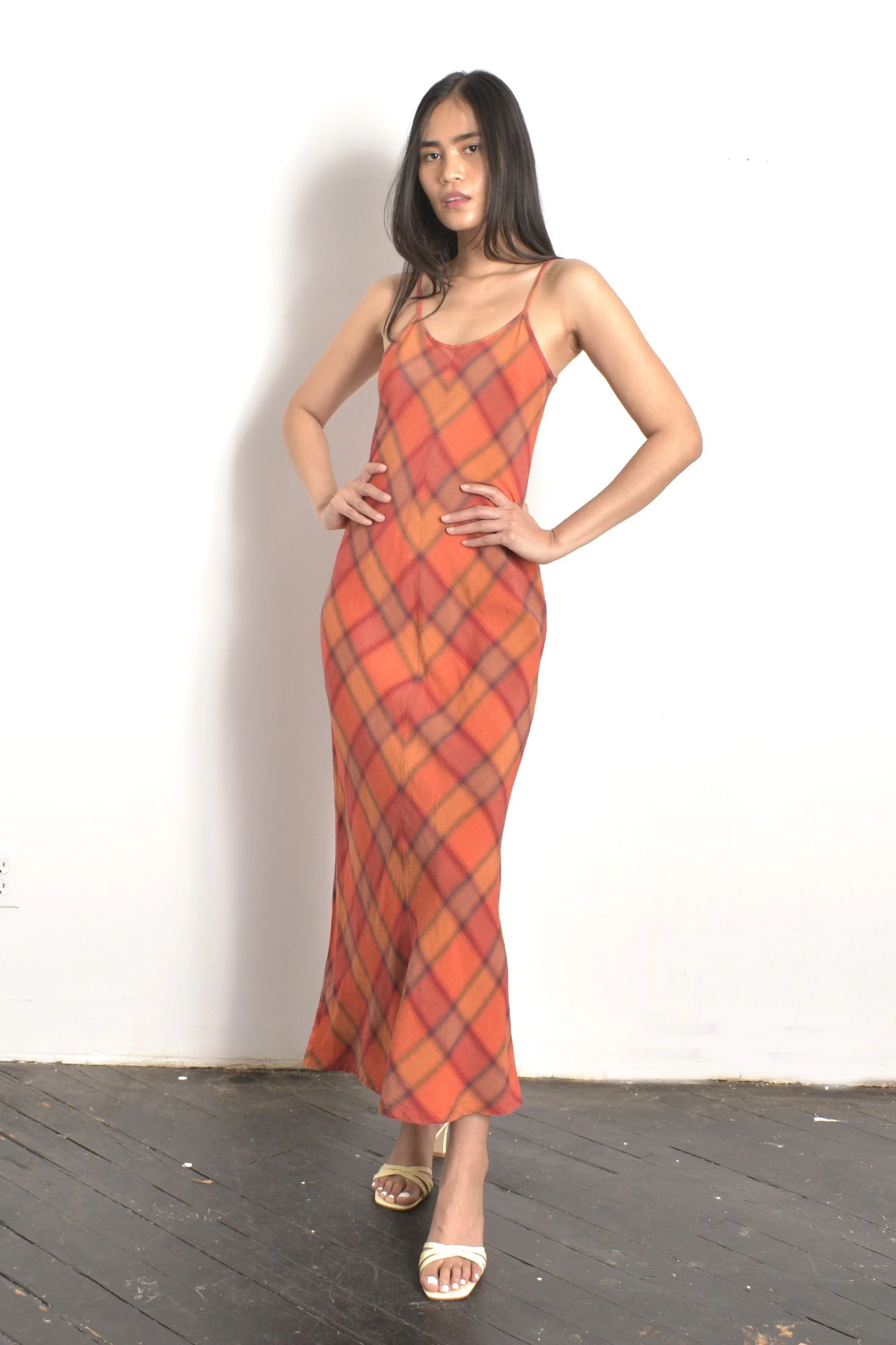 vintage plaid dress 90s Size 4 Plaid Party Dress