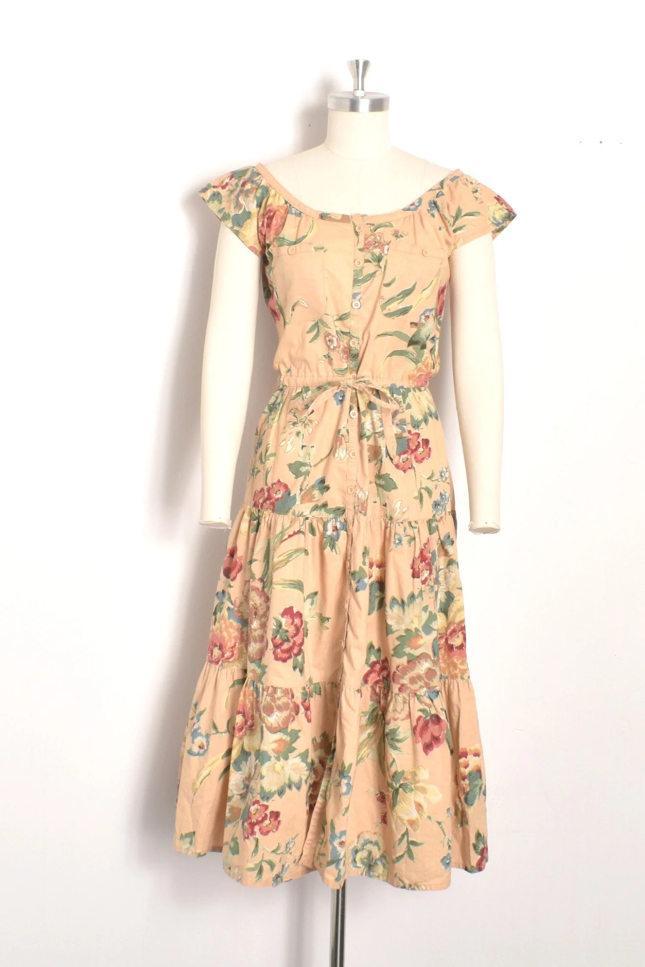 knee length dresses for ladies Vintage Lady Caroe Dress (1970s) – Ragstock main image 0