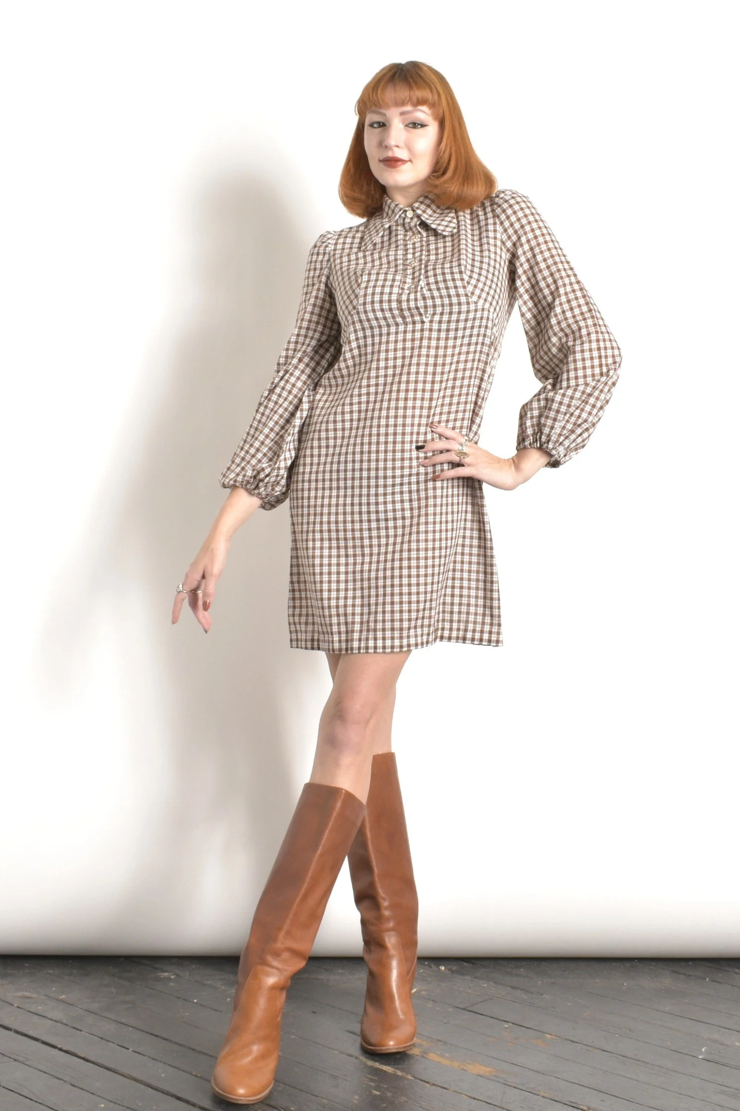 1970 mini dress 70s Floral Babydoll Mini Dress | XS-S