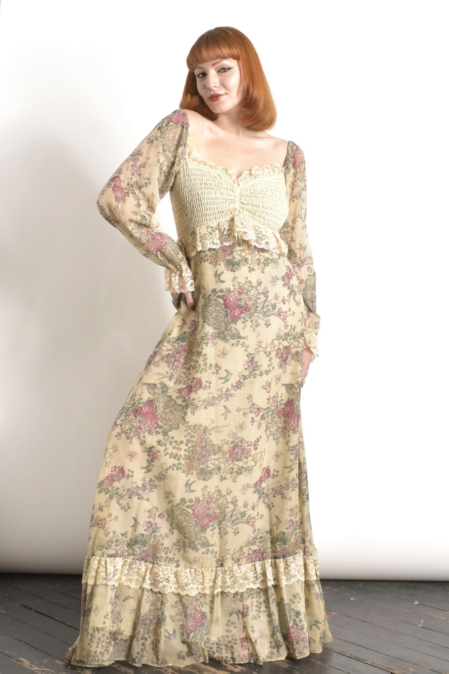 '70s Gunne Sax Black Label Maxi Dress-S/M La Poubelle Vintage '70s Gunne Sax Black Label Maxi Dress-S/M La Poubelle Vintage