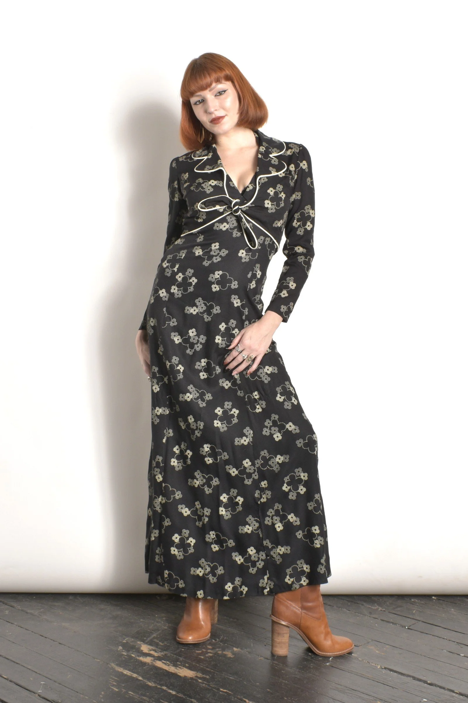 long sleeve dress shirt dress Long Sleeve Fit-and-Flare Shirt Dress main image 1