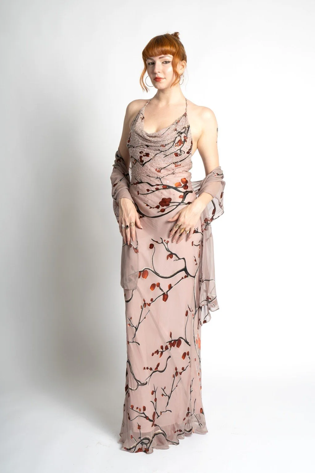 '90s Diane Freis Cherry Blossom Dress-small La Poubelle Vintage '90s Diane Freis Cherry Blossom Dress-small La Poubelle Vintage